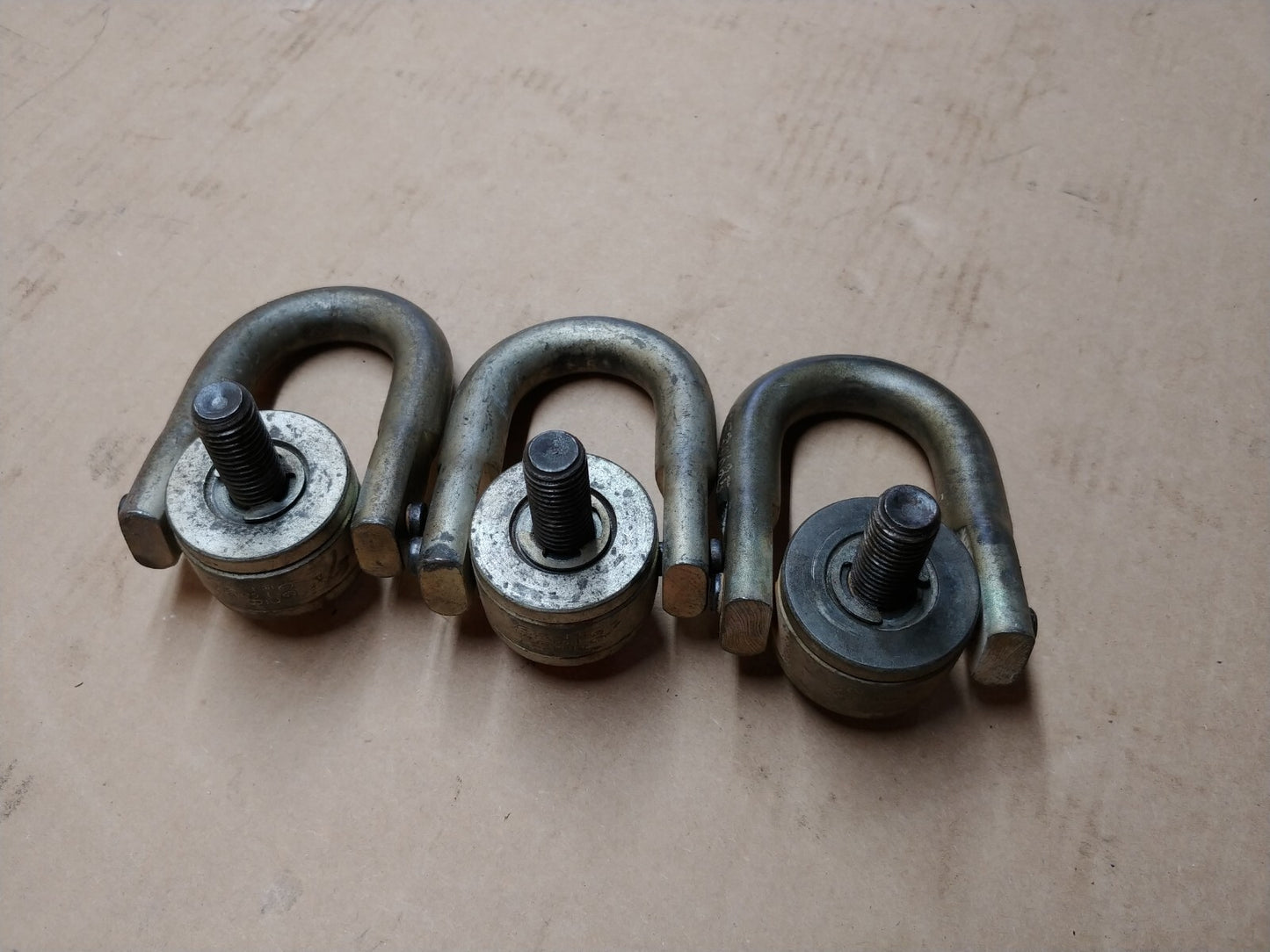 LOT OF 3 Crosby USA 1016924 HR-125 Hoist Rings WLL 4,000 LB, 5/8-10 X 2.75 in.