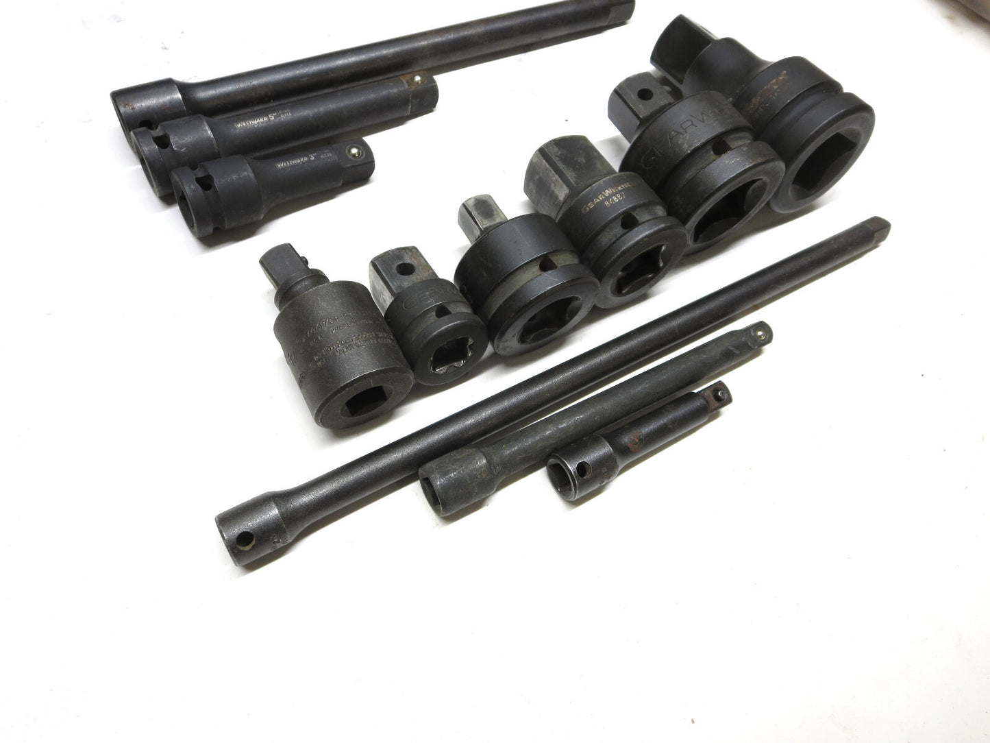 12 pc. Impact Socket Adapters & Extensions GW, Westward, Proto 3/8, 1/2, 3/4, 1"