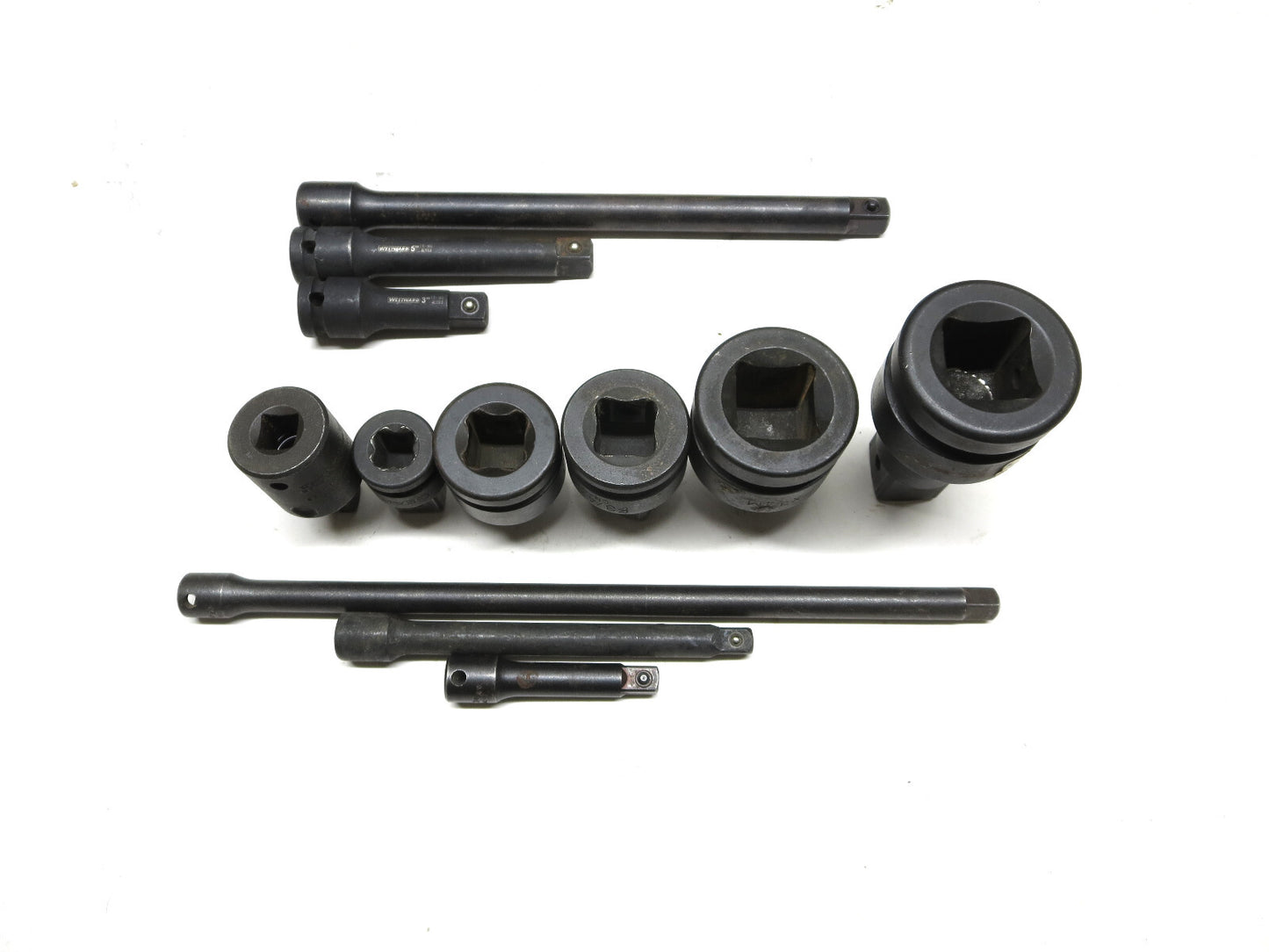 12 pc. Impact Socket Adapters & Extensions GW, Westward, Proto 3/8, 1/2, 3/4, 1"