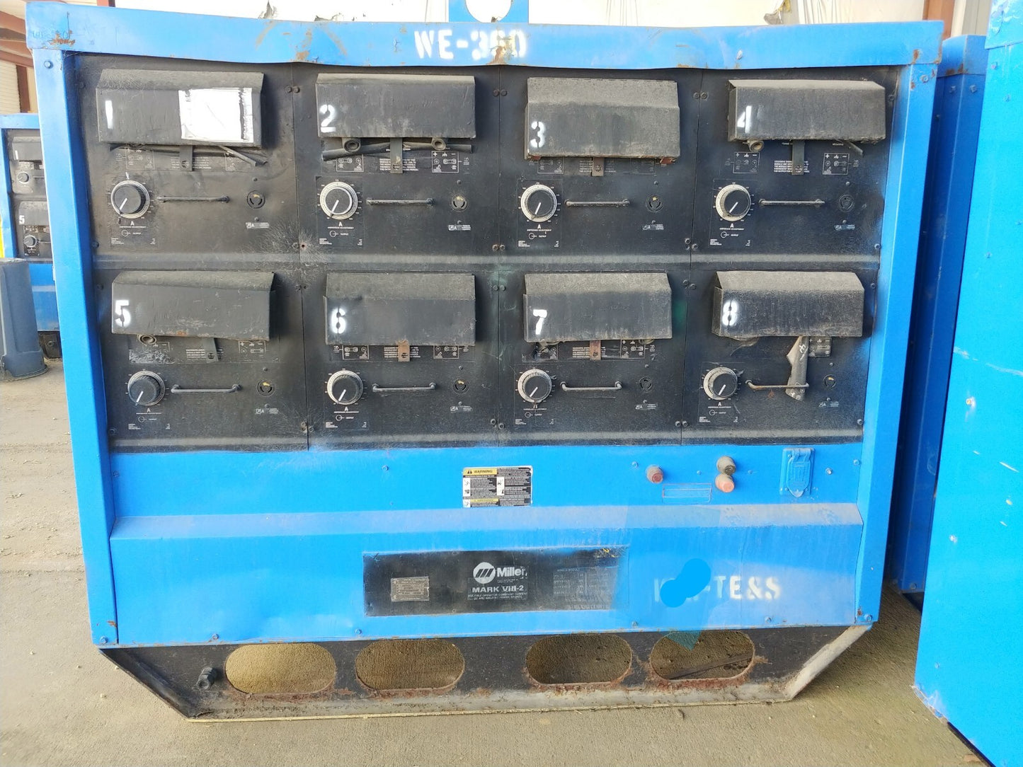 Lot of 2 Miller Mark Viii-2 Multi-Process DC 8-Bank Welders