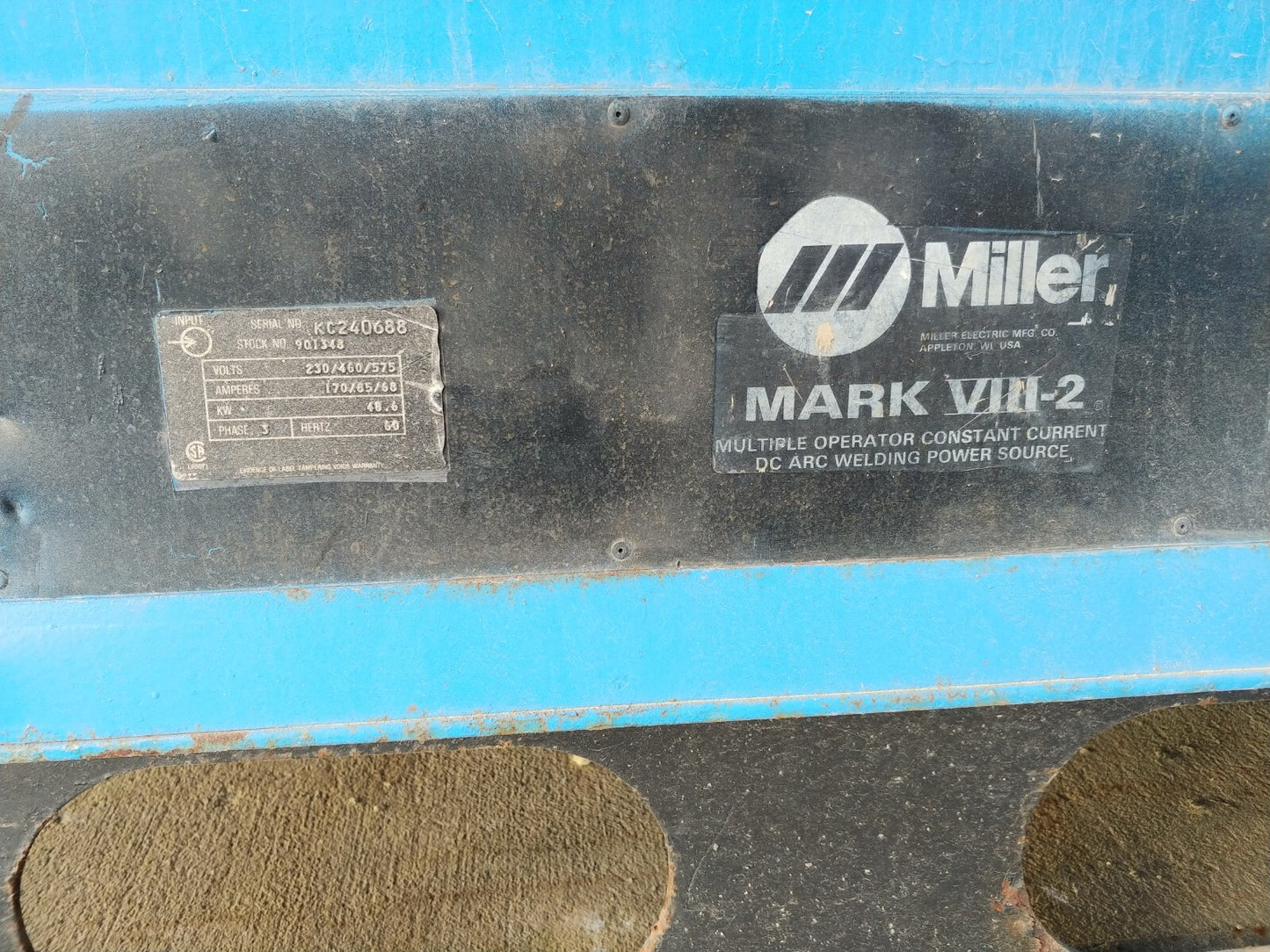 Lot of 2 Miller Mark Viii-2 Multi-Process DC 8-Bank Welders