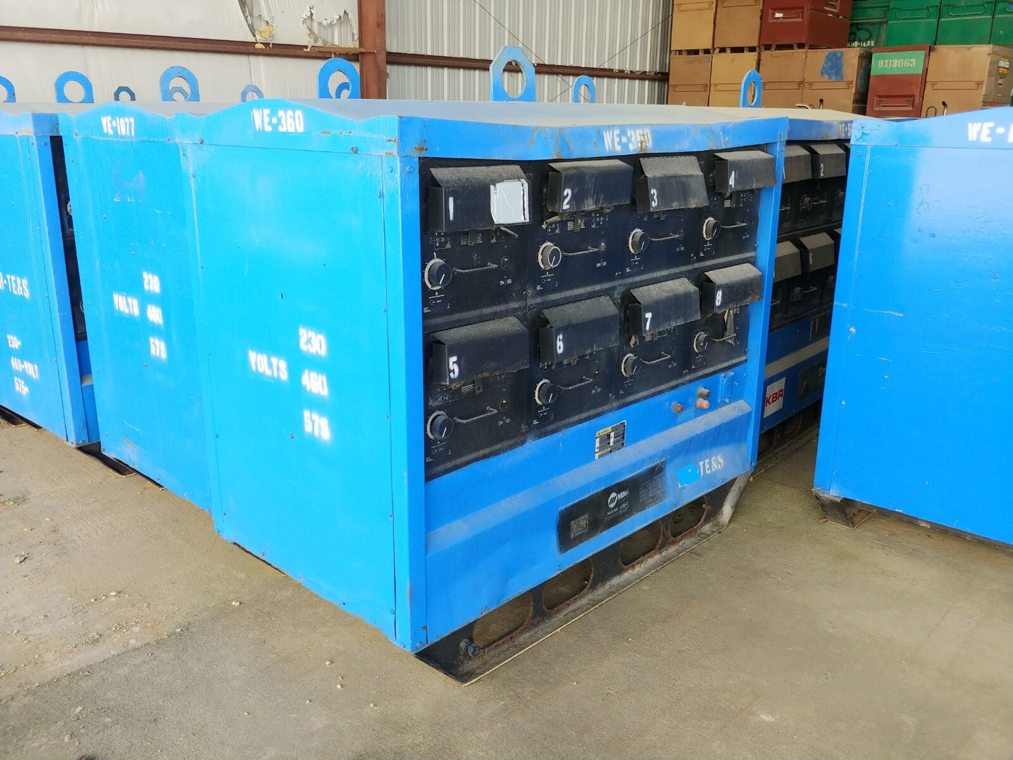 Lot of 2 Miller Mark Viii-2 Multi-Process DC 8-Bank Welders