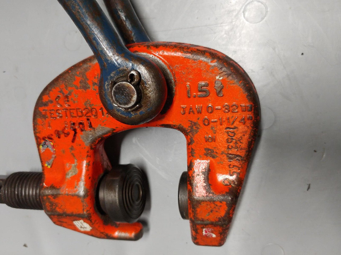 Crosby IP SC1.5 1-1/2 ton Screw Clamp 0 to 1-1/4 in. Capacity IP Holland