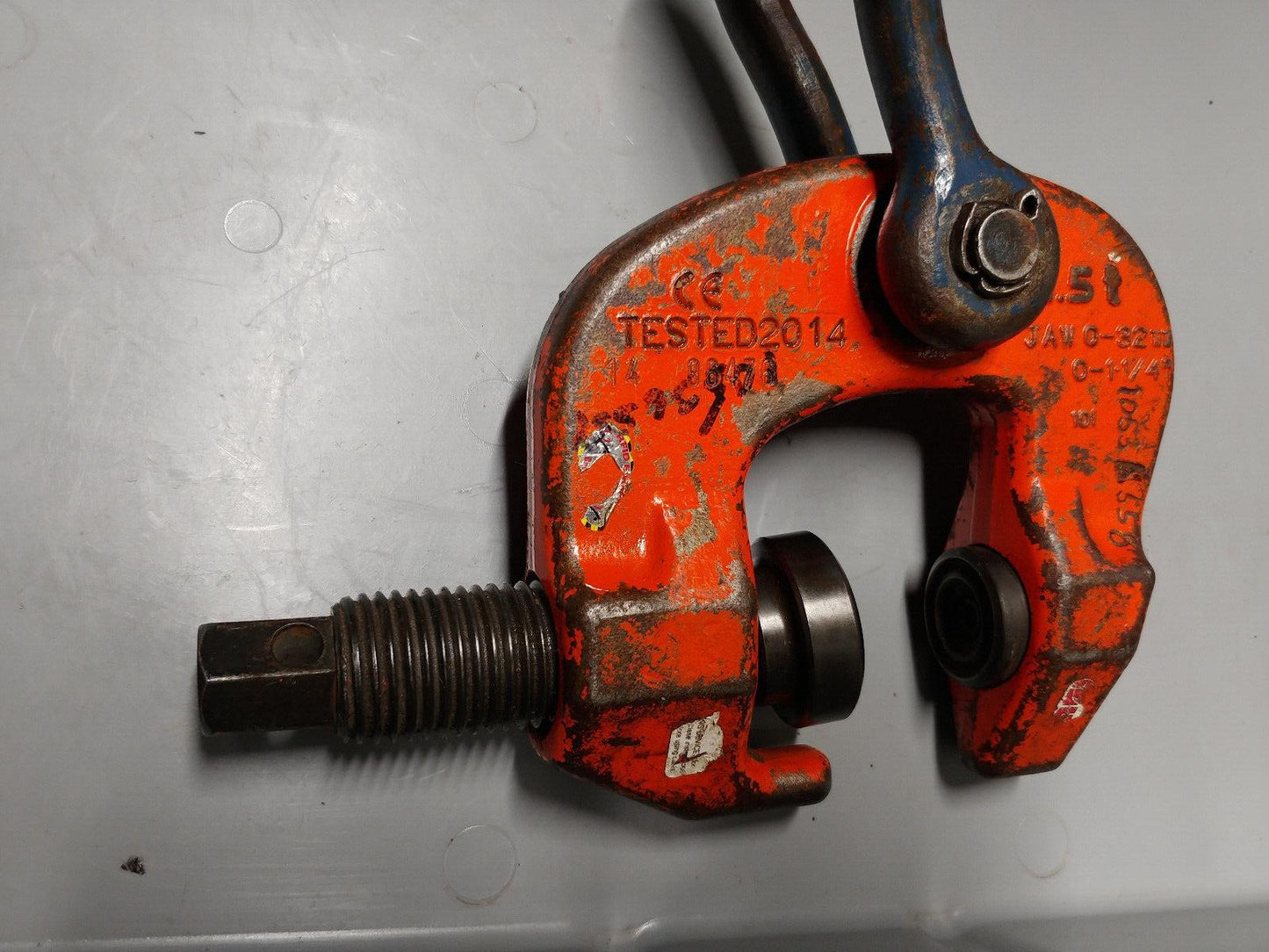 Crosby IP SC1.5 1-1/2 ton Screw Clamp 0 to 1-1/4 in. Capacity IP Holland