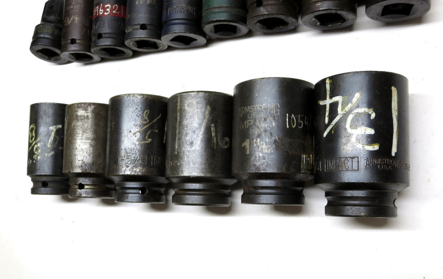 Armstrong USA 15-PCS 3/4 in Drive Deep Impact Sockets 9/16 To 1-3/4 Range