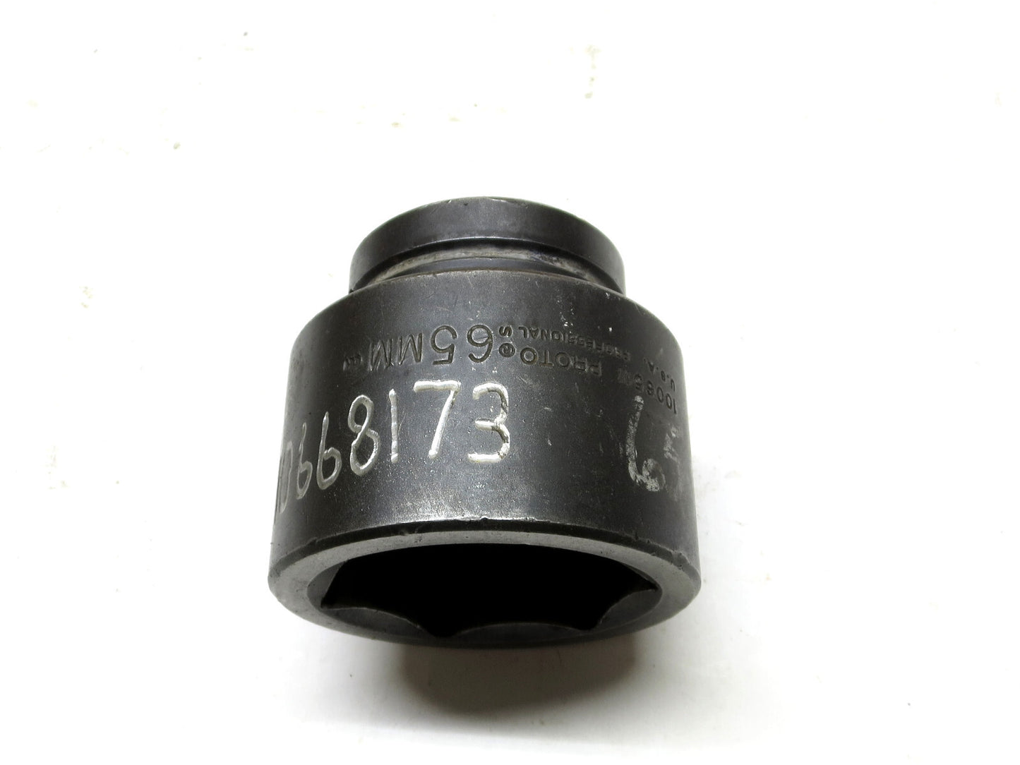Proto Professional 65mm Impact Socket 1" Drive 6-Point 10065M MADE IN USA