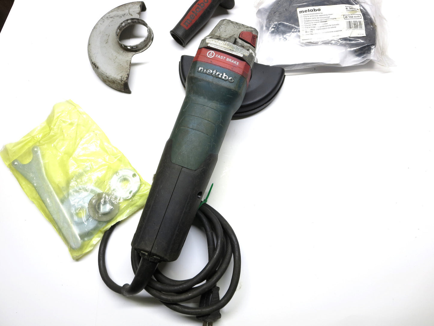 Metabo WEPBA 17-150 Quick DS 6 in Electric Angle Grinder Kit 14.5A 00553420