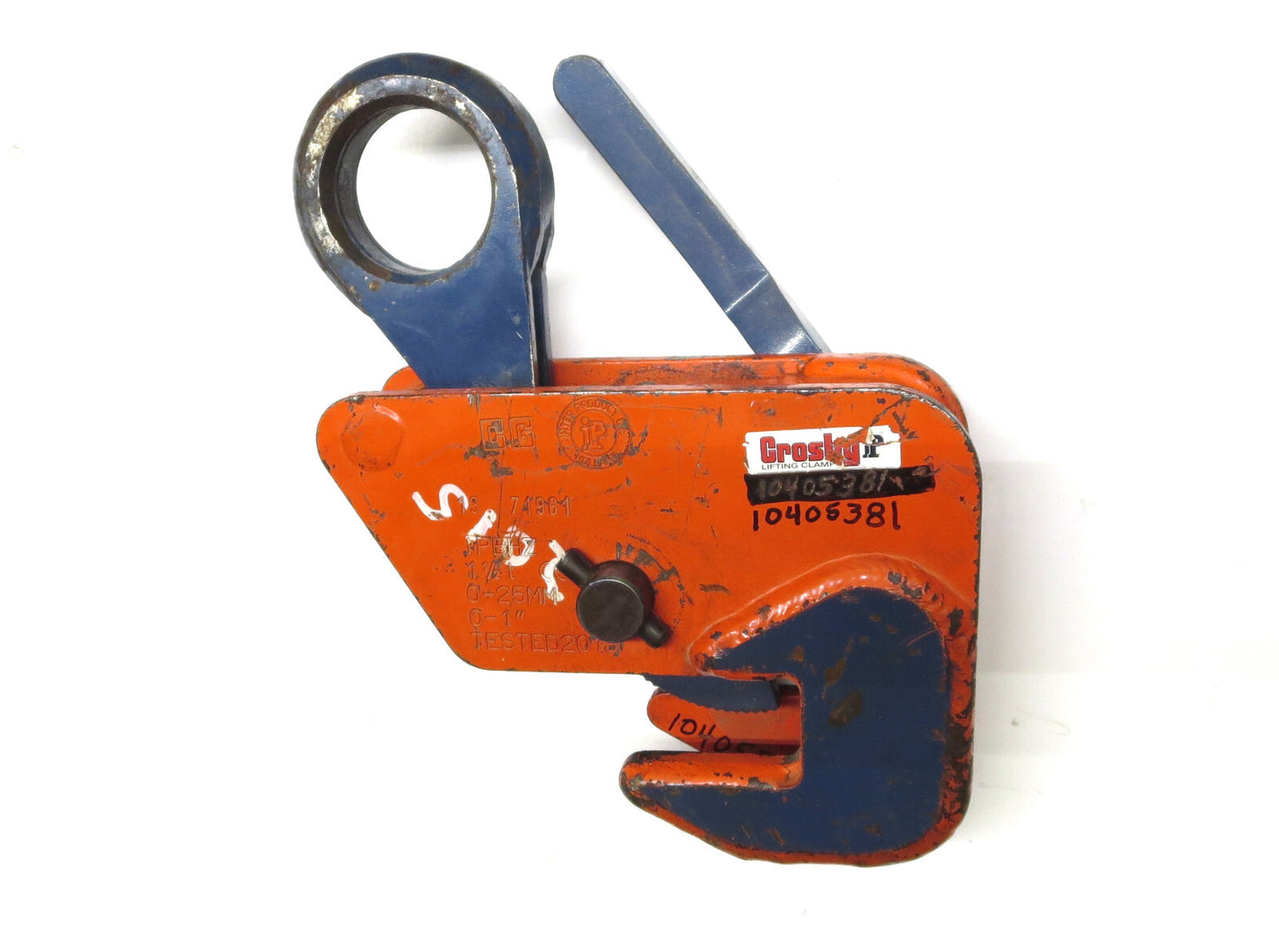 Crosby IP Lifting Clamp IPBHZ 1-1/2 ton Horizontal 0" - 1" Capacity 2705462