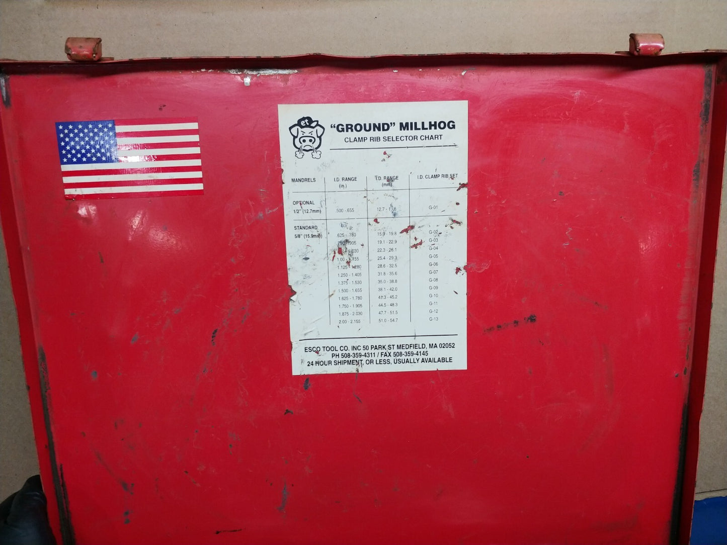 ESCO Millhog HHB-5000 Air Pipe Beveling Machine w/ Case USA Tested SN 02F10W52