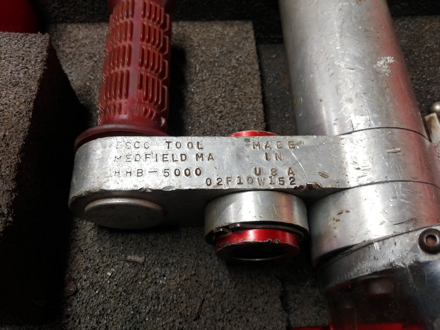 ESCO Millhog HHB-5000 Air Pipe Beveling Machine w/ Case USA Tested SN 02F10W52
