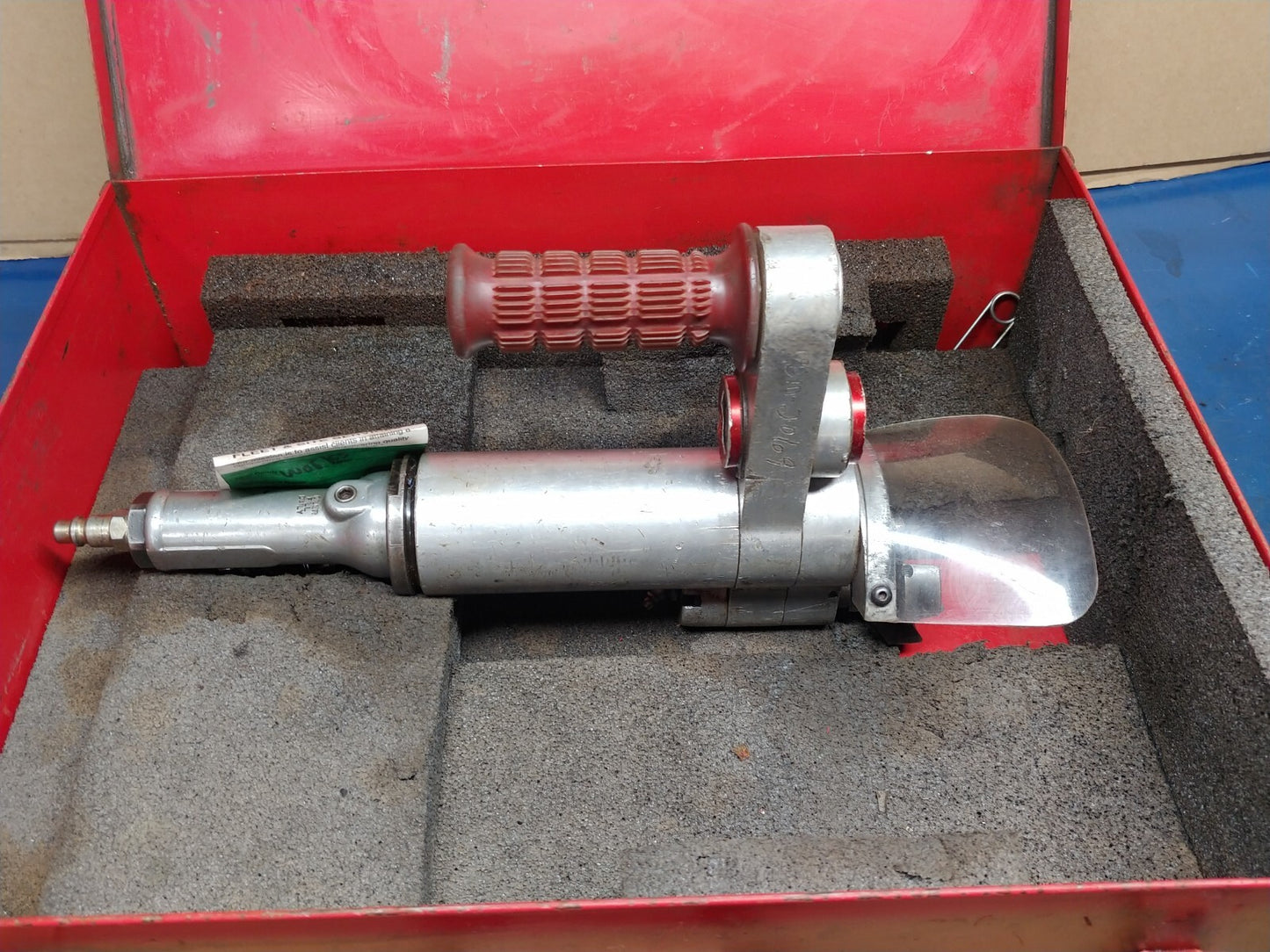 ESCO Millhog HHB-5000 Air Pipe Beveling Machine w/ Case USA Tested SN 02F10W52