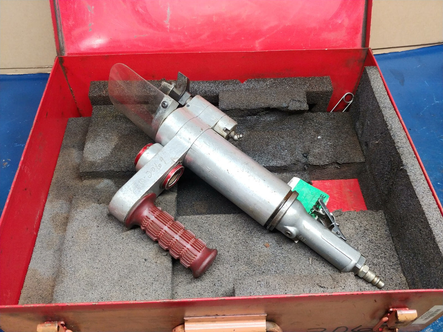 ESCO Millhog HHB-5000 Air Pipe Beveling Machine w/ Case USA Tested SN 02F10W52