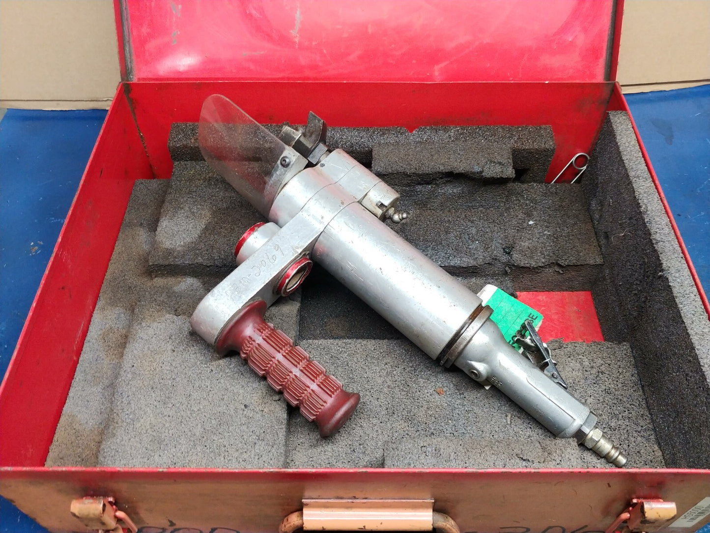 ESCO Millhog HHB-5000 Air Pipe Beveling Machine w/ Case USA Tested SN 02F10W52