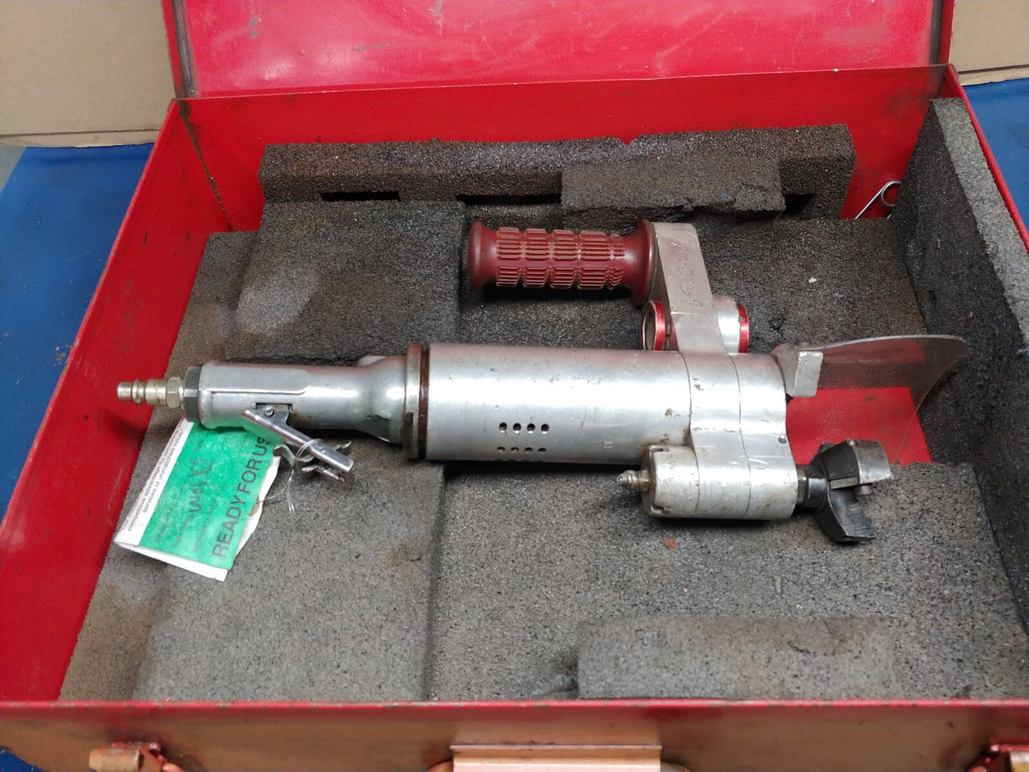 ESCO Millhog HHB-5000 Air Pipe Beveling Machine w/ Case USA Tested SN 02F10W52