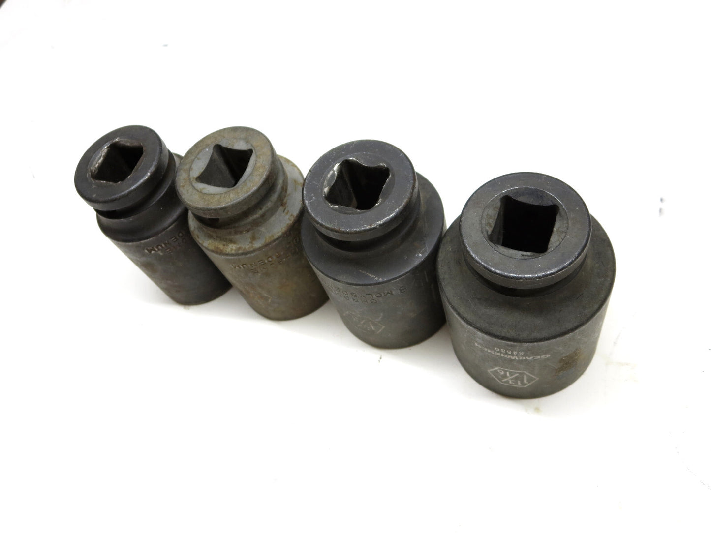 LOT OF 4 PCS GearWrench 3/4 DR Deep Impact Sockets 1-7/16, 1-1/2, 1-5/8, 1-13/16