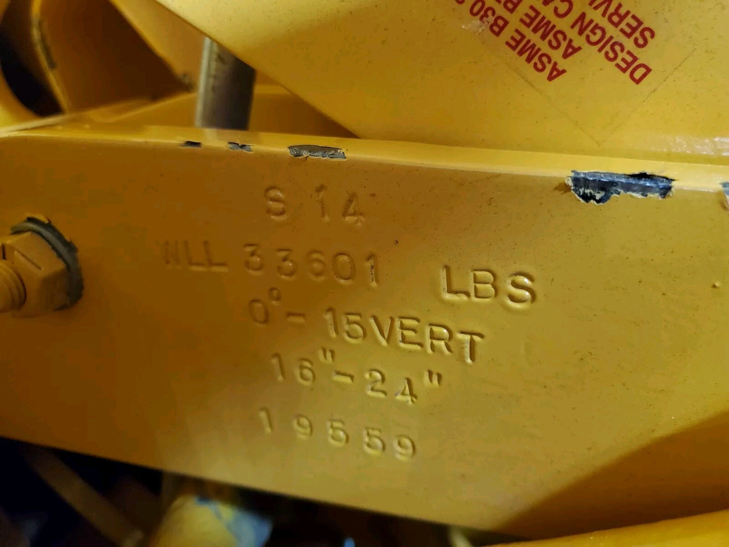 SuperClamp S-14 Beam Clamp 16" - 24" WLL 33,600 LBS Made in USA S14