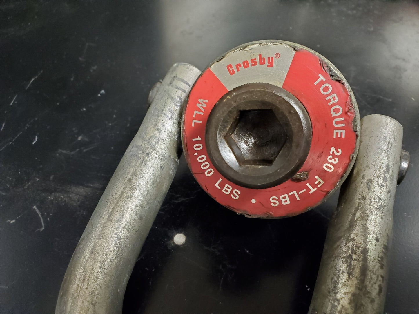 Crosby 1016964 HR-125 Swivel Hoist Ring WLL 10,000 LB 1-8x3, (1.14"Eff. Thr) USA