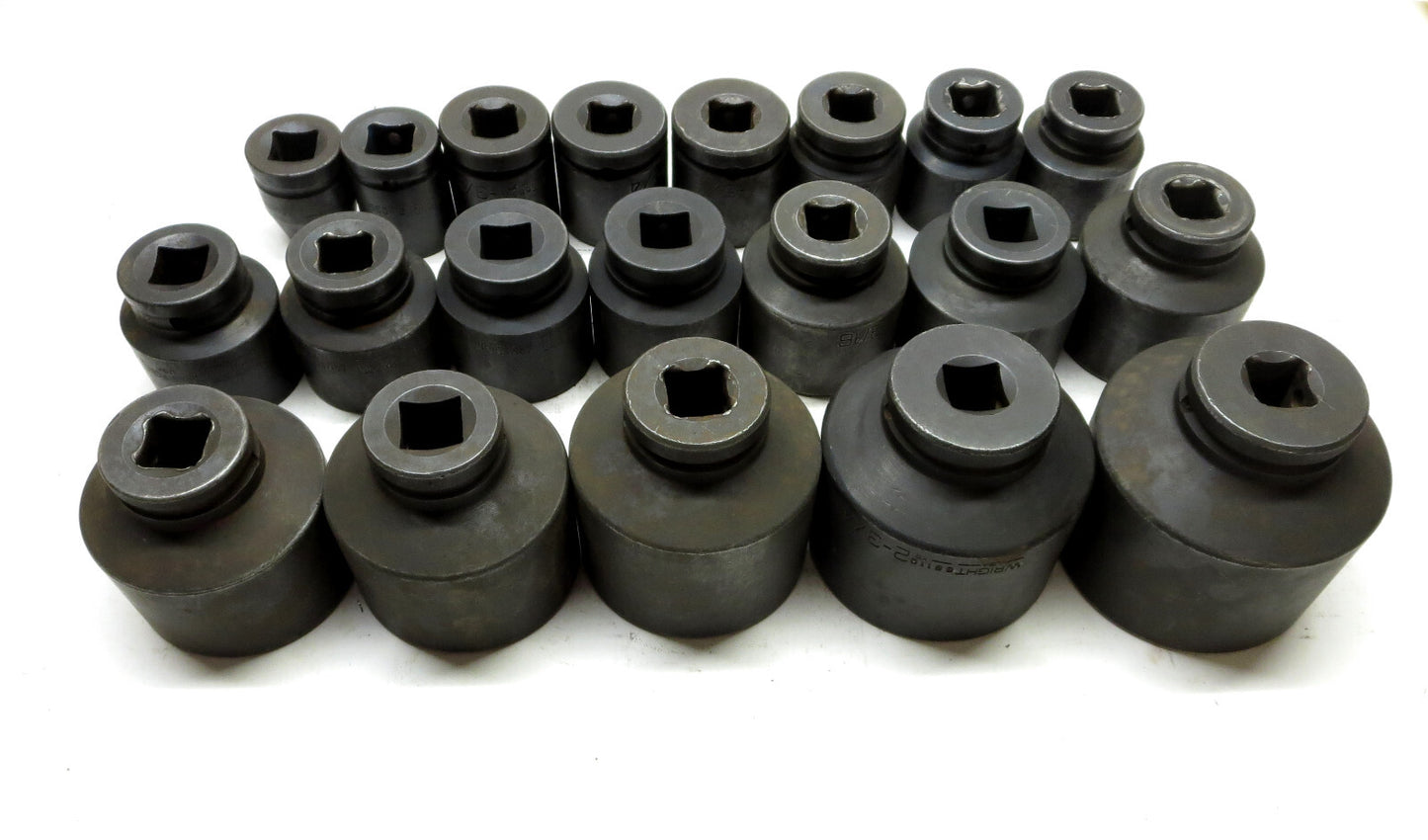 Armstrong & Wright Domestic 3/4 Impact Socket Set of 20 pcs 3/4 - 2-15/16" USA