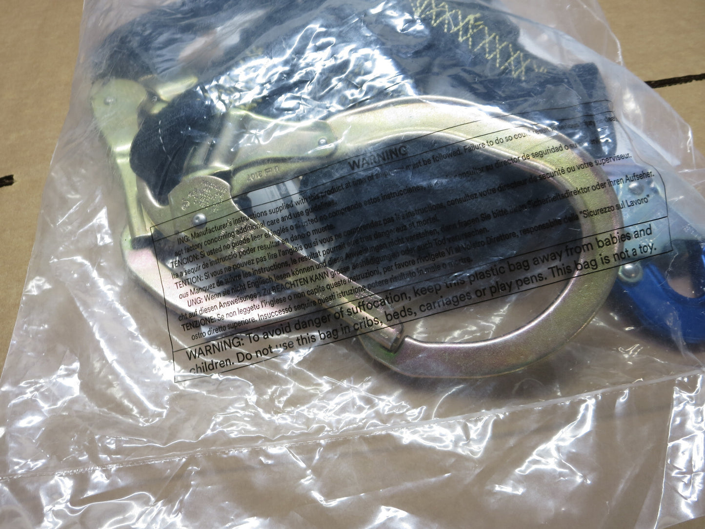 New 3M DBI SALA 1246527 EZ-Stop Arc Flash 100% Tie-Off Shock-Absorbing Lanyard