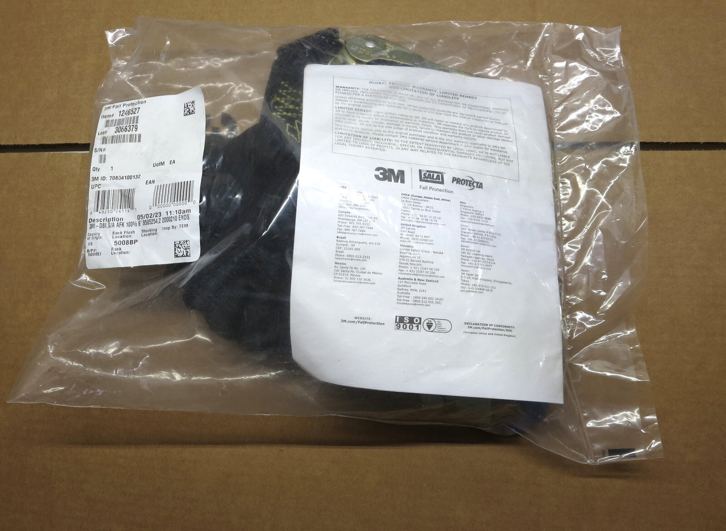 New 3M DBI SALA 1246527 EZ-Stop Arc Flash 100% Tie-Off Shock-Absorbing Lanyard