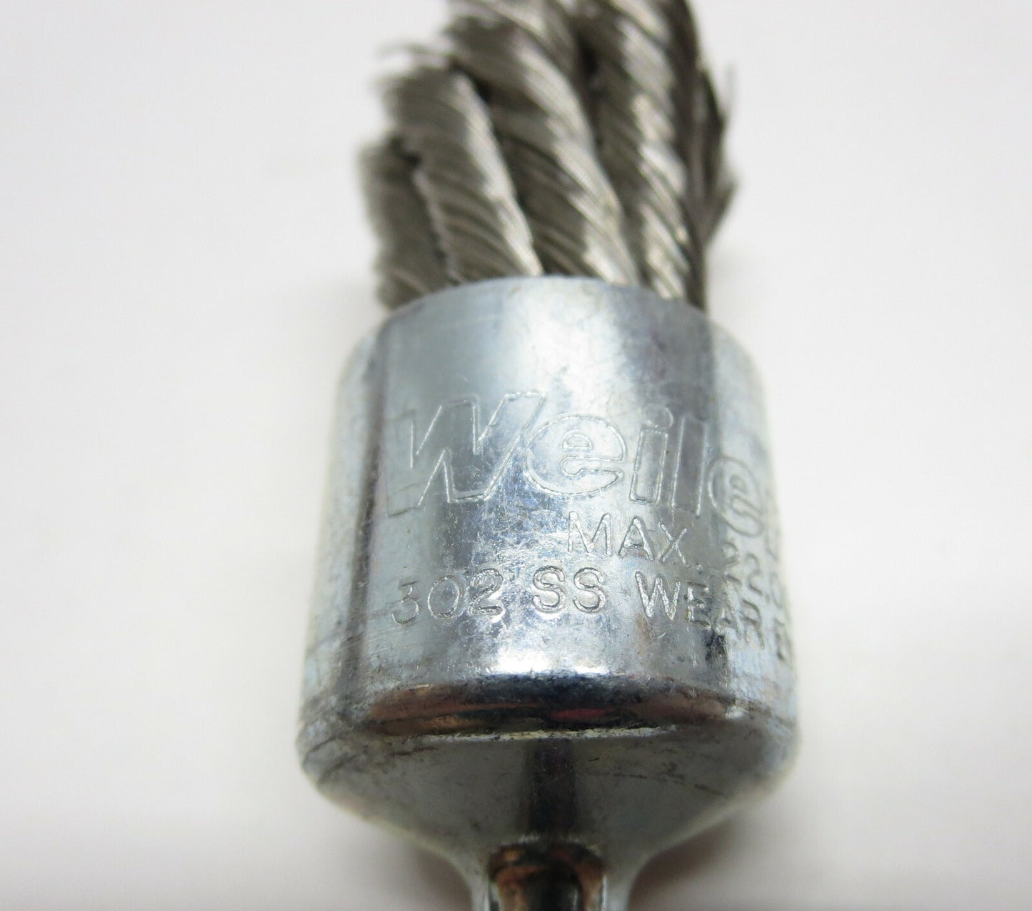 WEILER 10029 3/4" .014 Stainless Steel Knot Wire End Brush 3/4 22,000 RPM USA