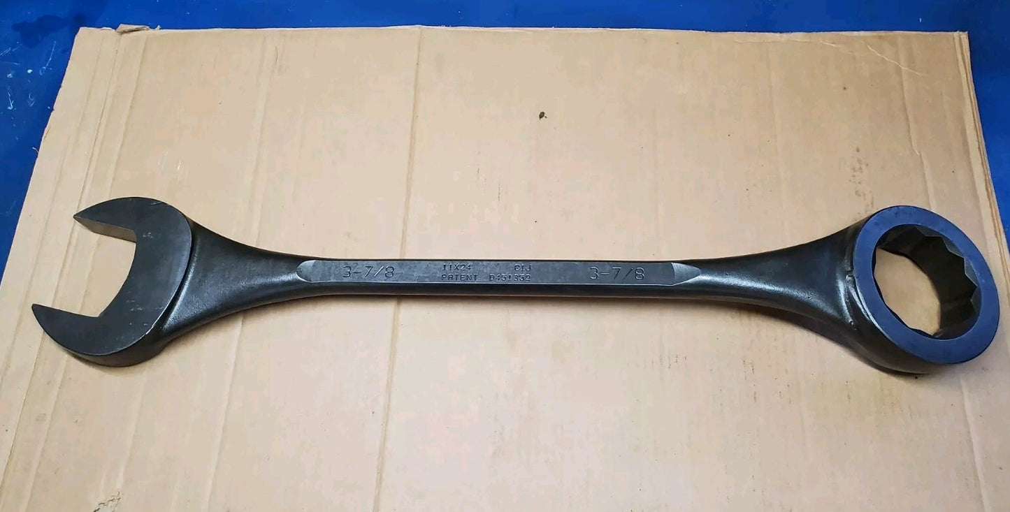 Wright Tool 11X24 3.97" Milled X 3-7/8" 12 Point Black Combination Wrench USA