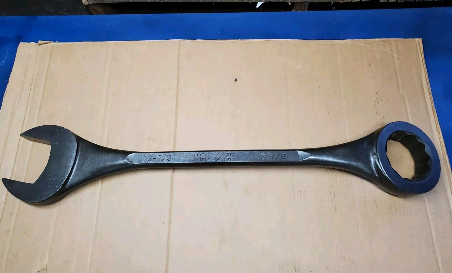 Wright Tool 11X24 3.97" Milled X 3-7/8" 12 Point Black Combination Wrench USA