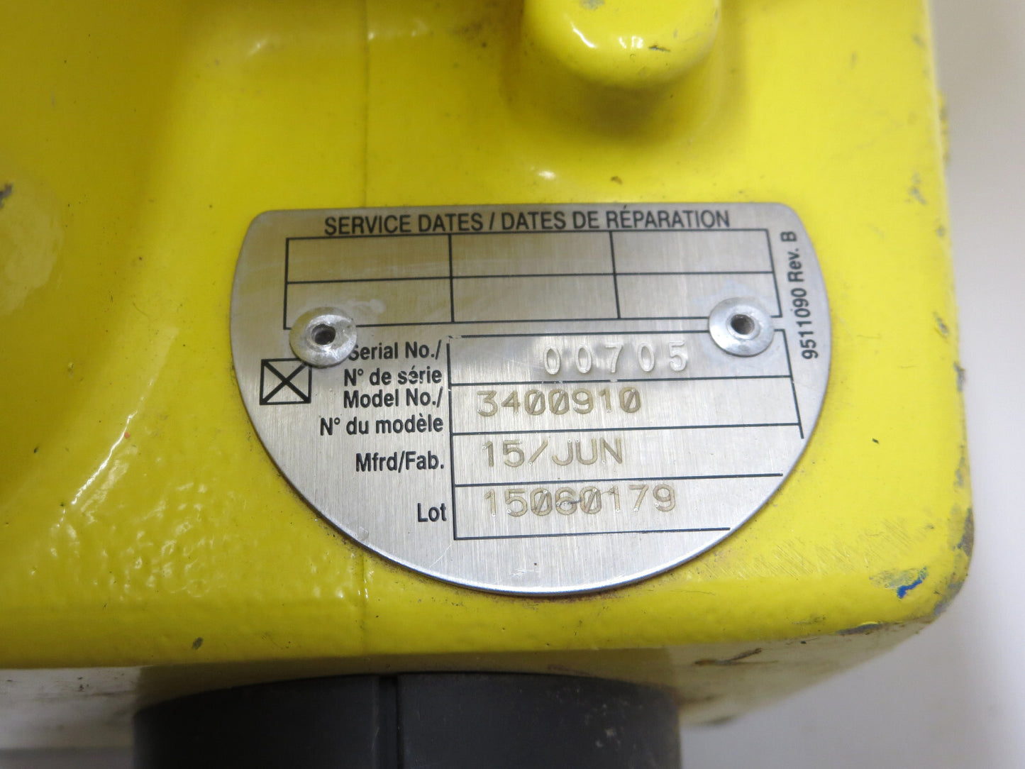 2015 Model 3M DBI-SALA 3400190 Sealed-Blok 85 ft RSQ Date of MFG: 15/JUN