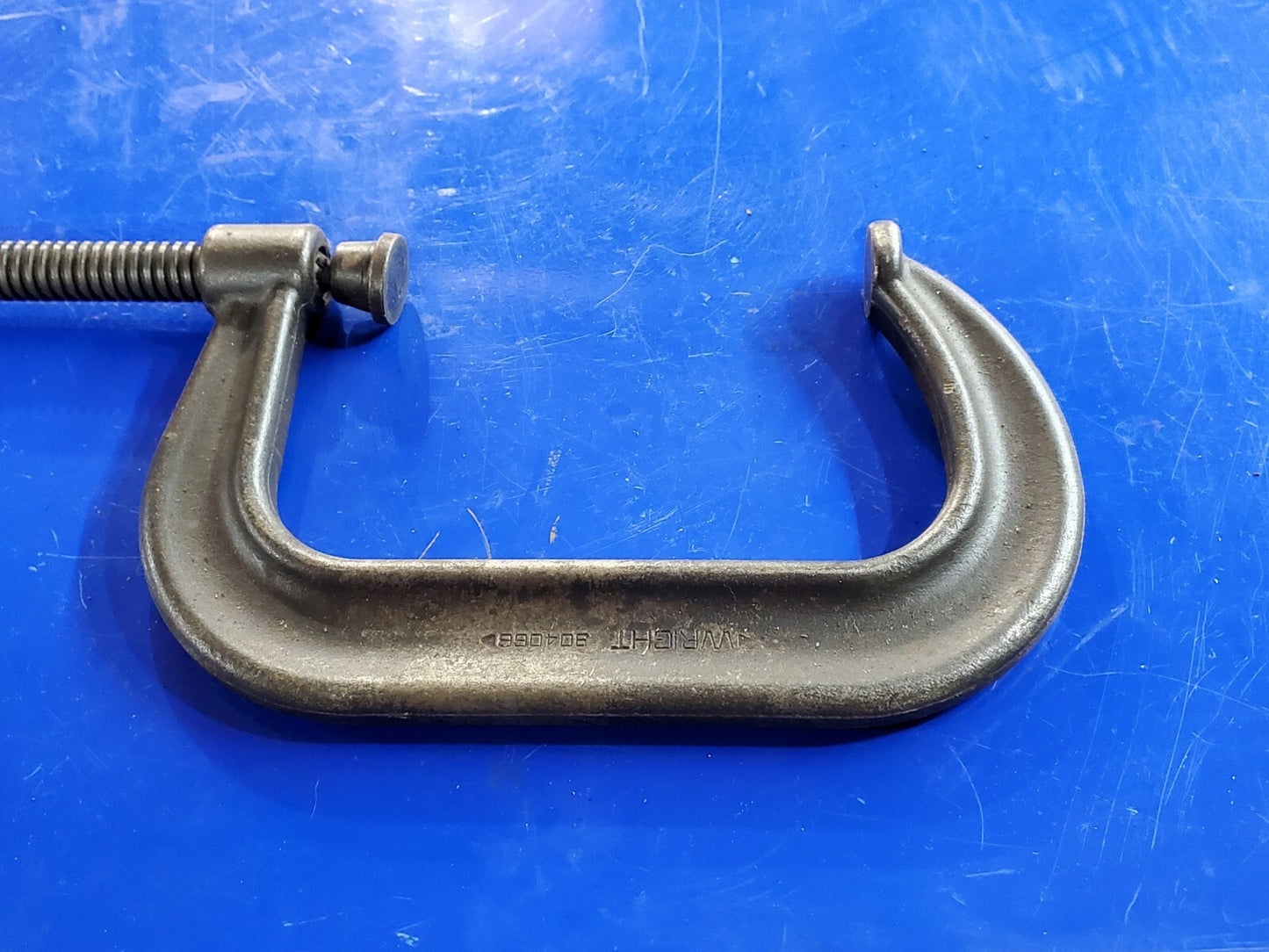 1 ea. Wright 90406B Drop Forged C-Clamp Deep Throat 6 in w/ Full Screw USA