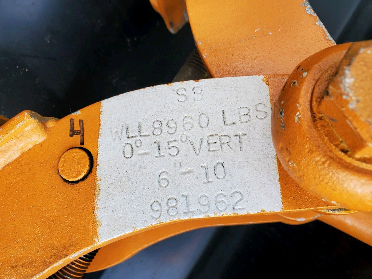 SuperClamp S3 8,960 LBS WLL 6-10 in. Beam Clamp S-3 Made in USA