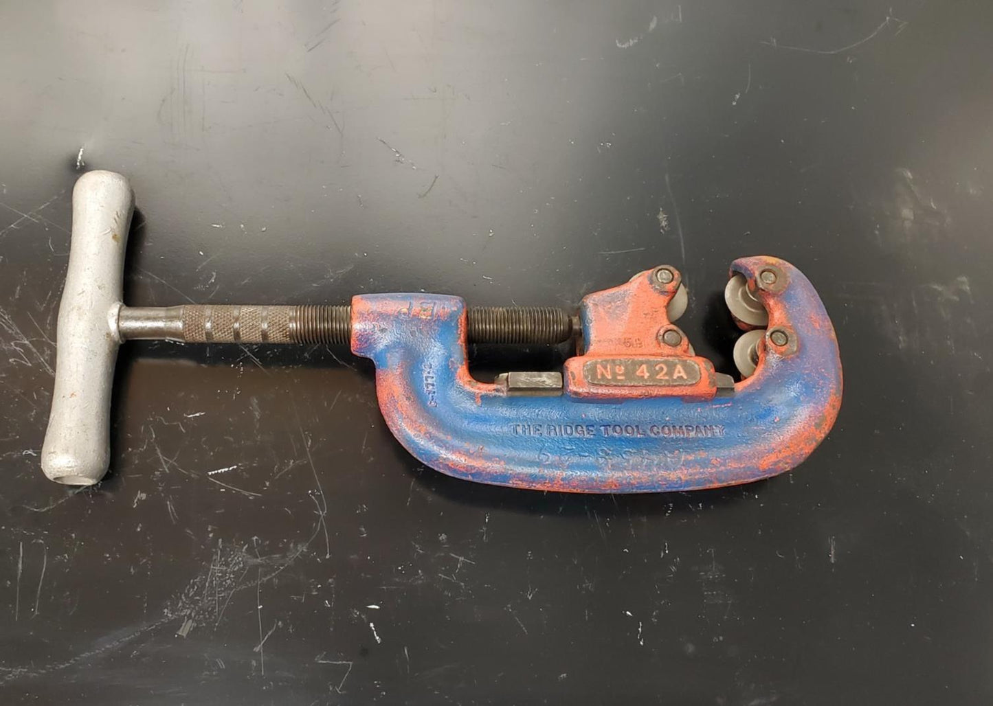 Ridgid 32870 Four Wheel Pipe Cutter 3/4 TO 2 in. No. 42A Made in USA Good!