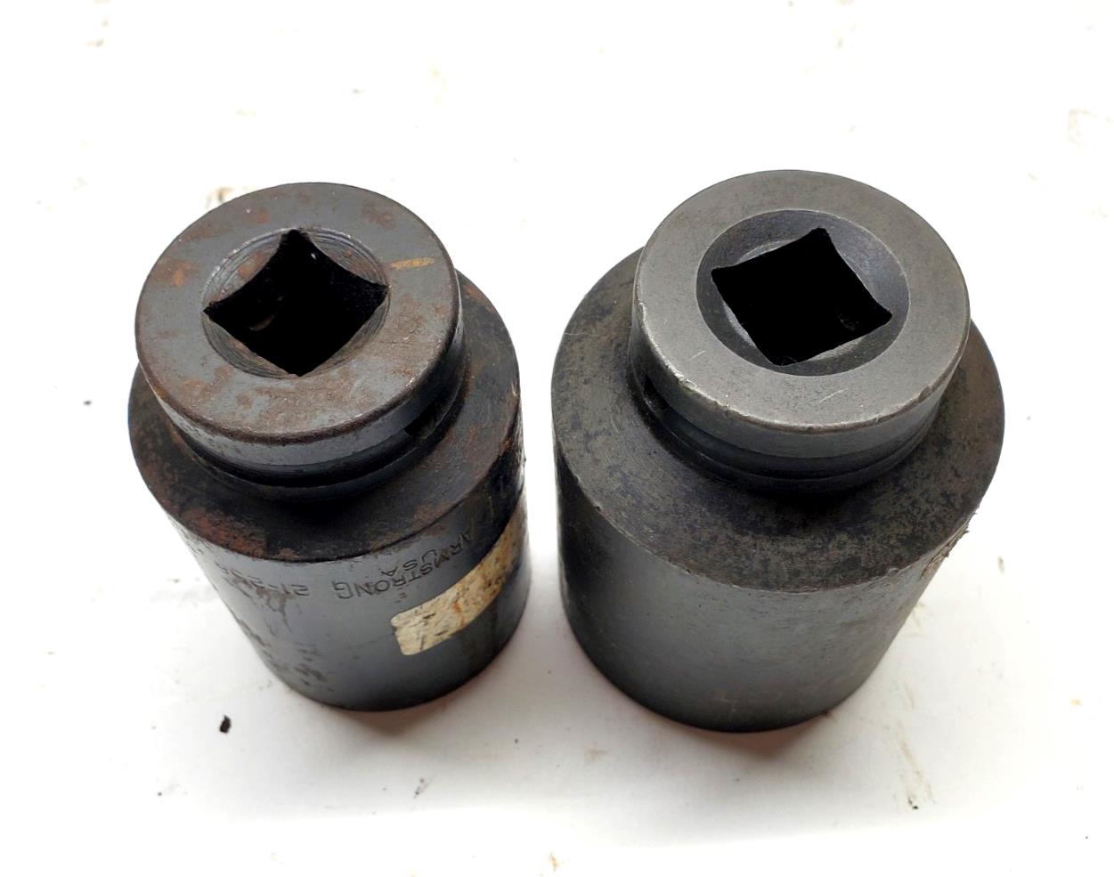 LOT OF 2X Armstrong 3/4 in. Drive Deep Impact Sockets 1-3/4 and 1-15/16 in. USA