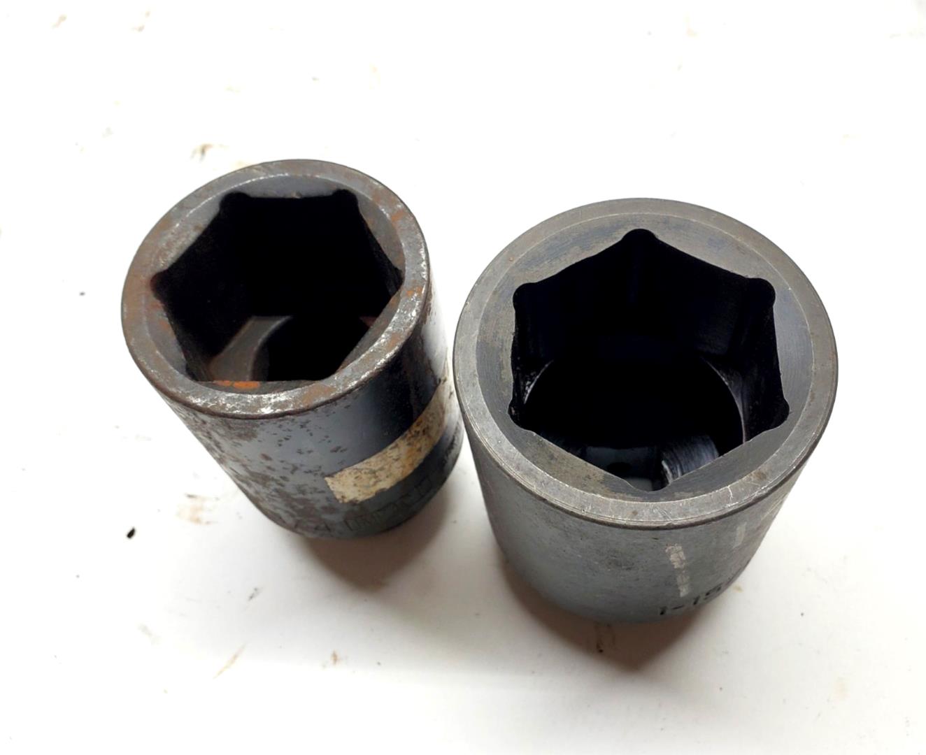 LOT OF 2X Armstrong 3/4 in. Drive Deep Impact Sockets 1-3/4 and 1-15/16 in. USA