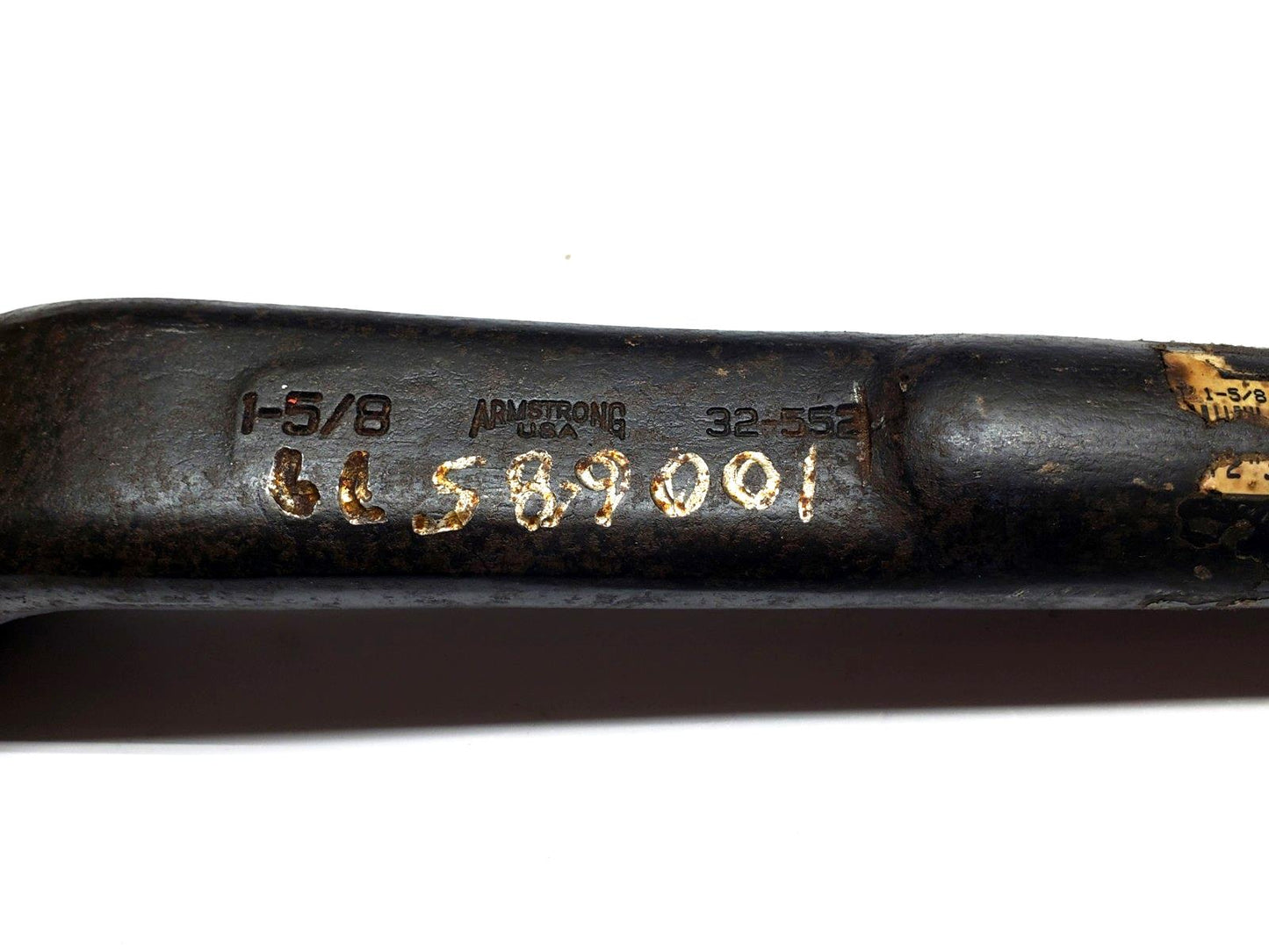 Armstrong 32-552 Extra Heavy 1-5/8 Drop Forged Open End Spud Wrench VG Cond. USA