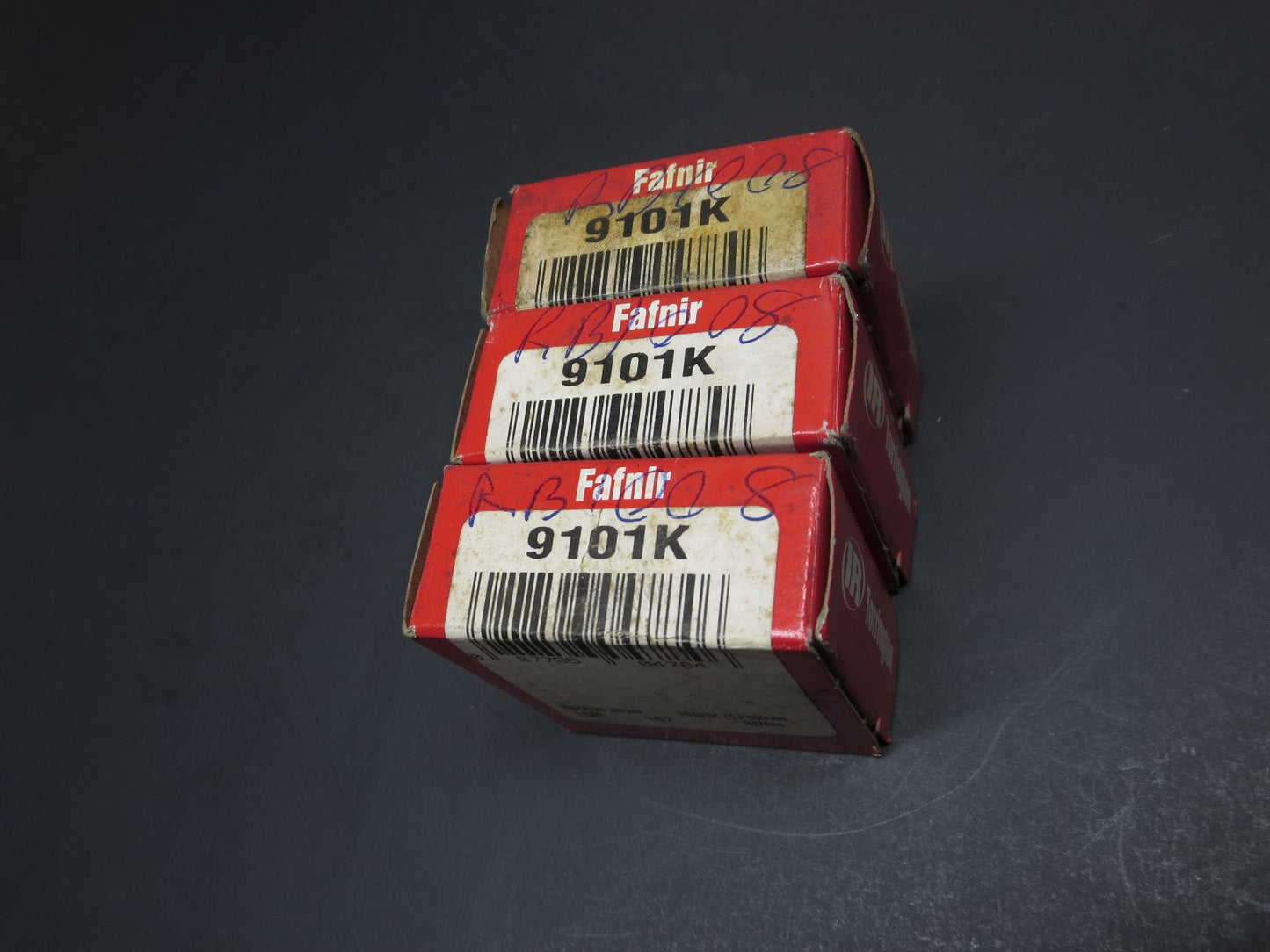 LOT OF (3) Ingersoll Rand Fafnir 9101K Ball Bearings - New, Sealed