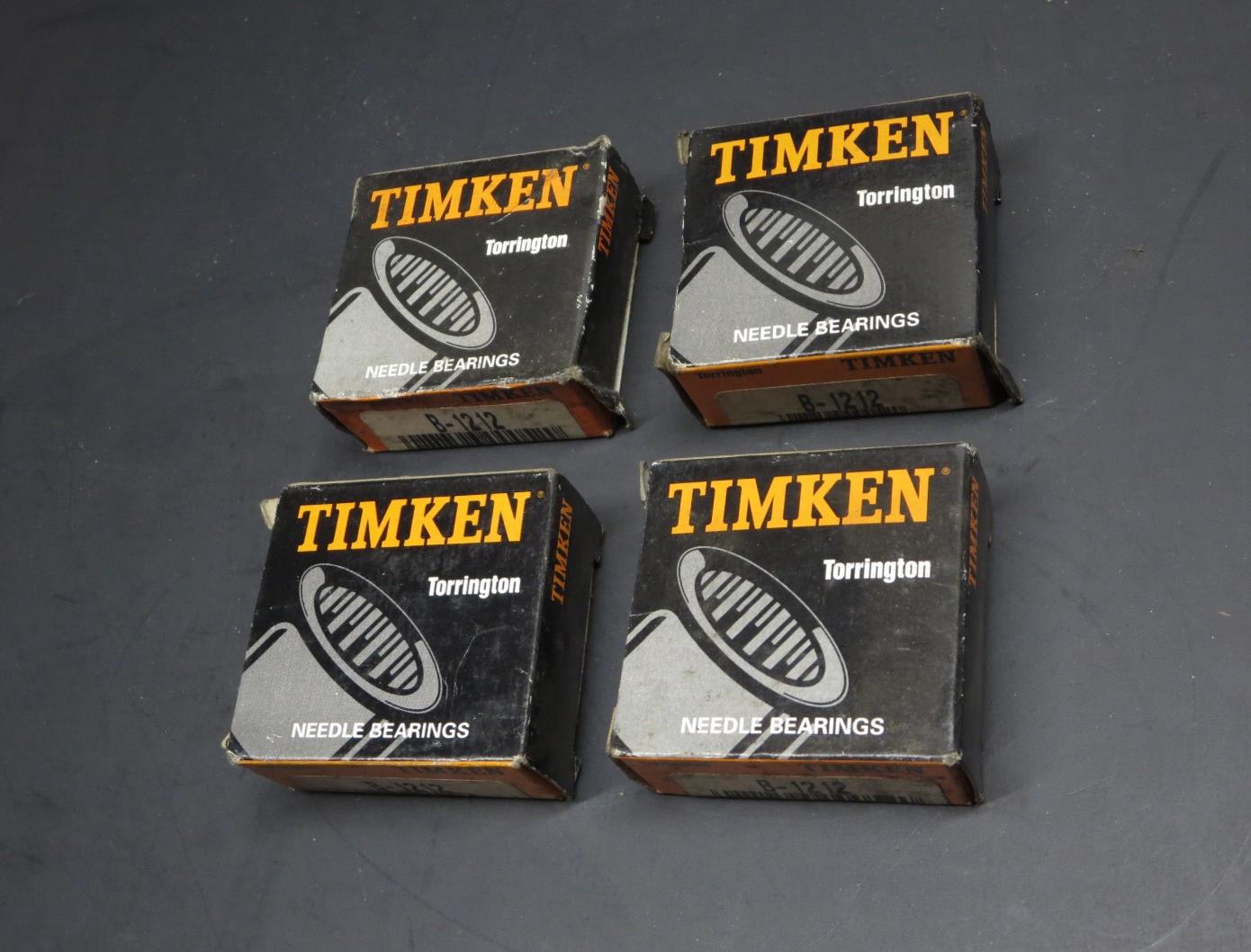 Timken Lot Of 4 PCS - B1212 Needle Roller Bearing B-1212 Made in USA