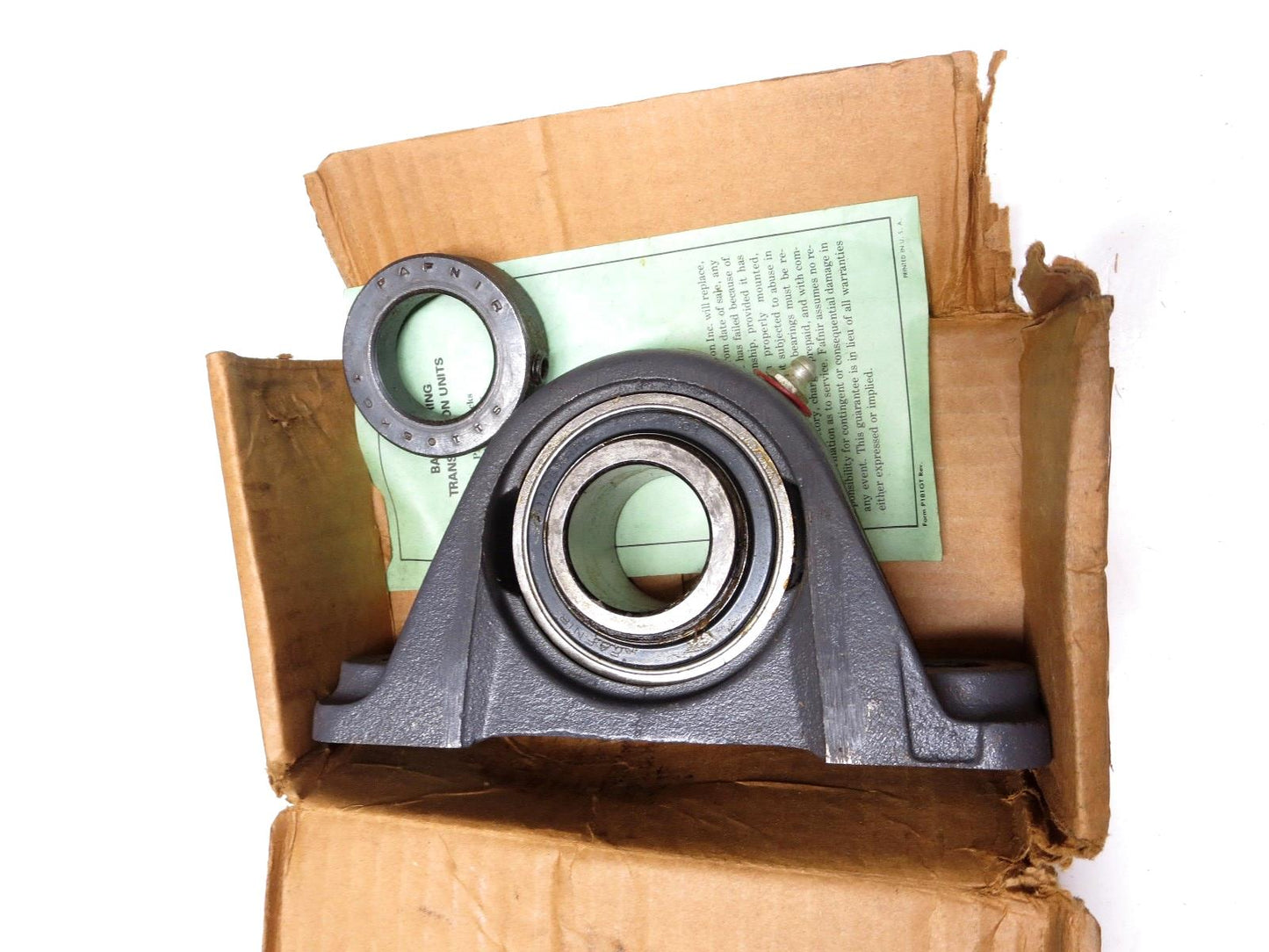 NEW FAFNIR RAS 1 5/16 PILLOW BLOCK BEARING W/ COLLAR & MANUAL - MADE IN USA