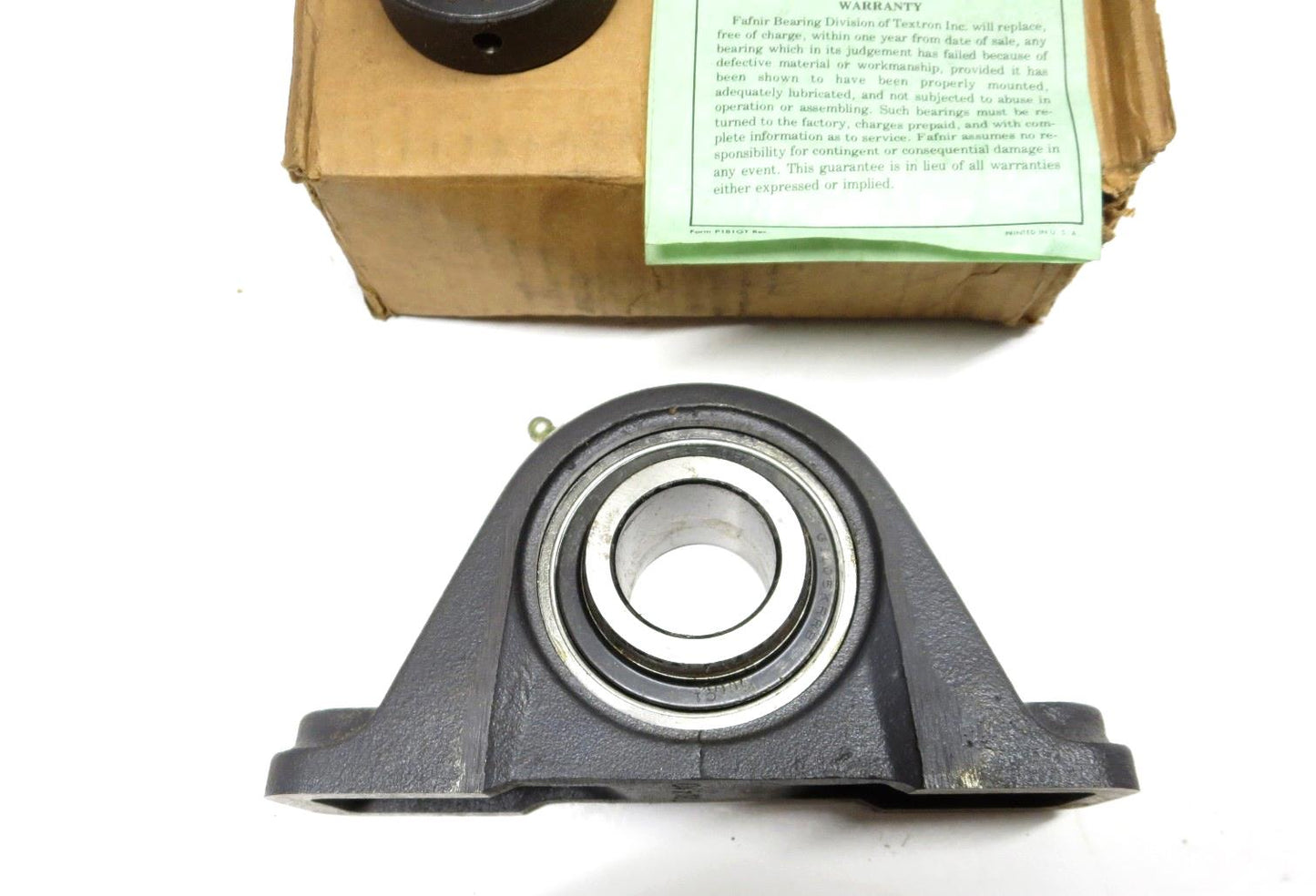 NEW FAFNIR RAS 1 5/16 PILLOW BLOCK BEARING W/ COLLAR & MANUAL - MADE IN USA