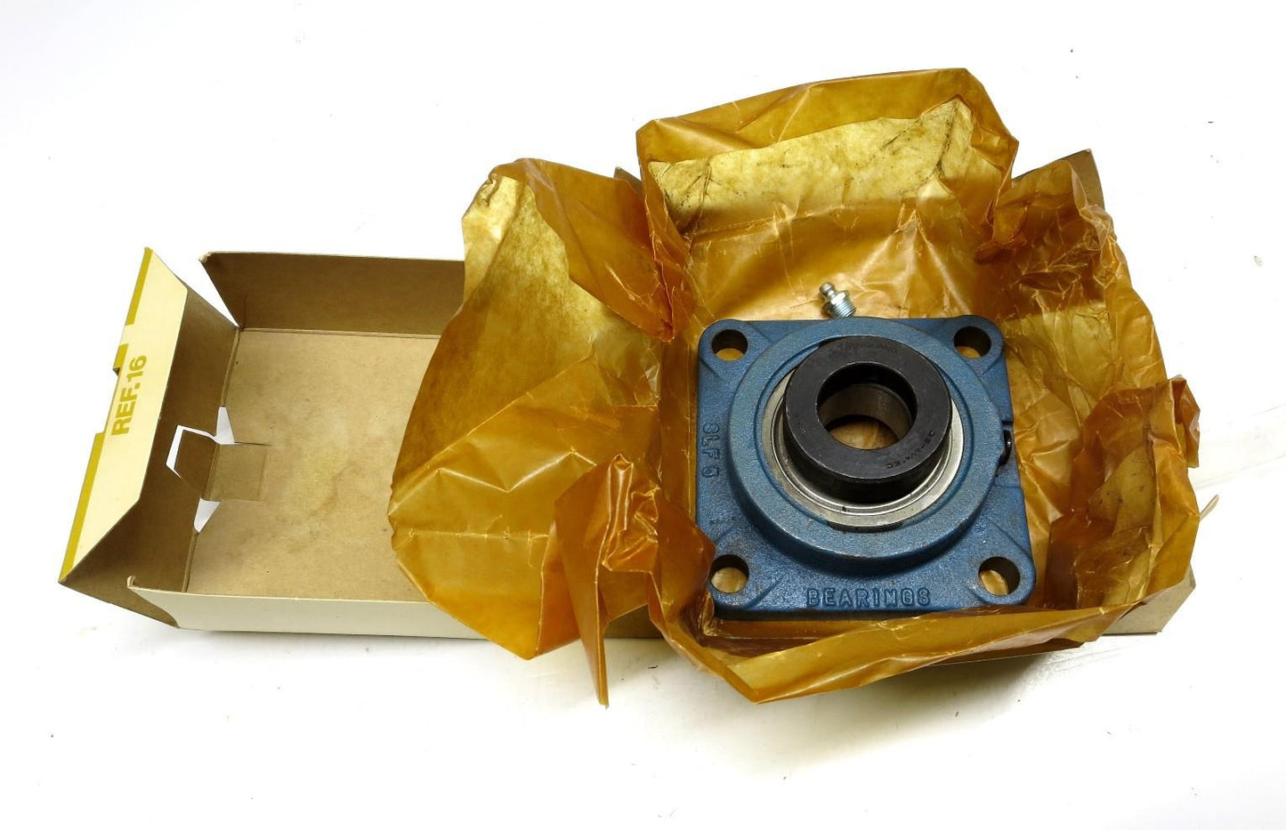 SLF1-1/4 EC 1-1/4" Bore Self Lube NSK RHP 4 Bolt Square Flange Cast Iron Bearing