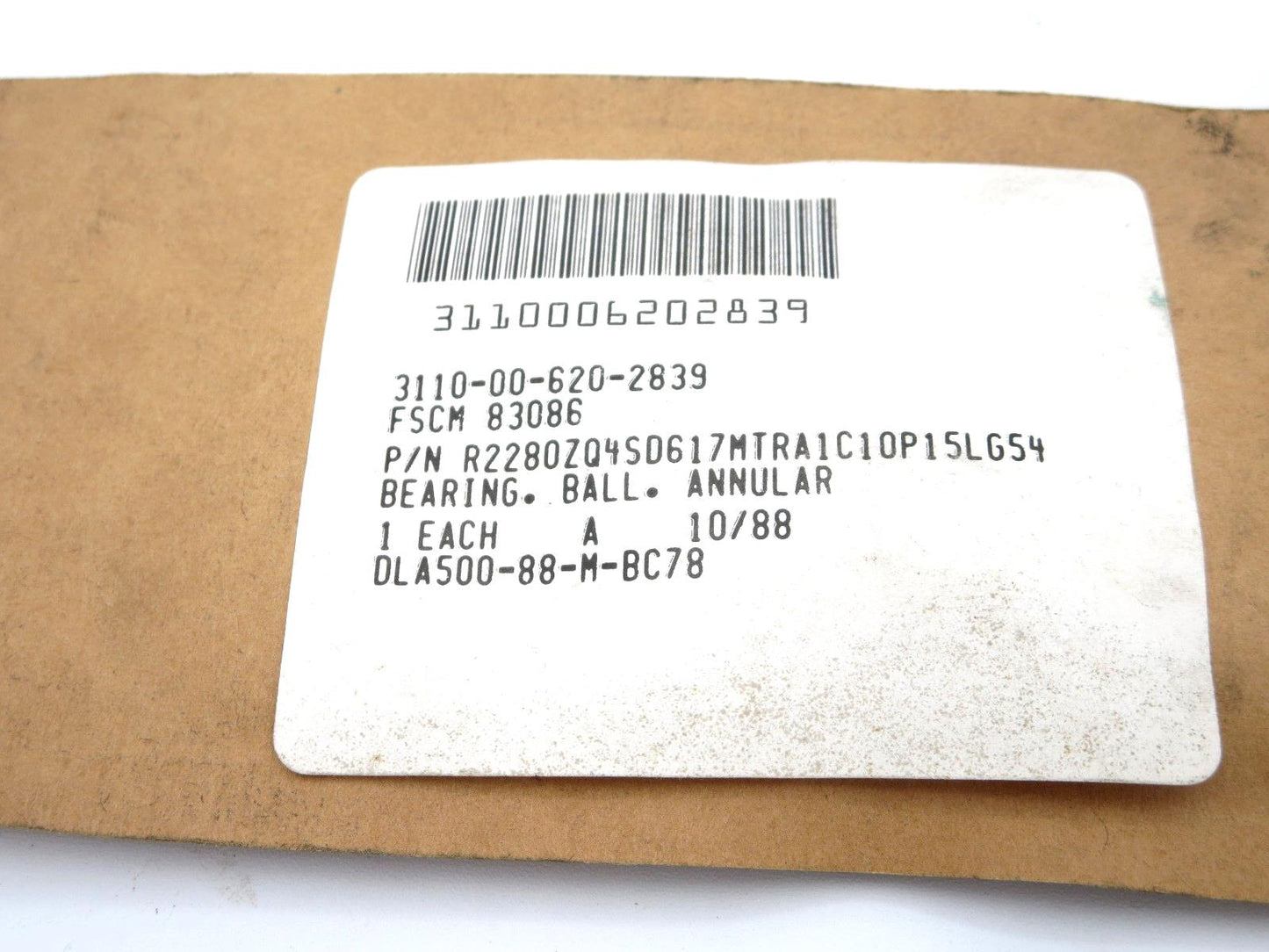 RBC Bearing Ball Annular 3110-00-620-2839 P/N 22 x 8mm x .406" Sealed - USA