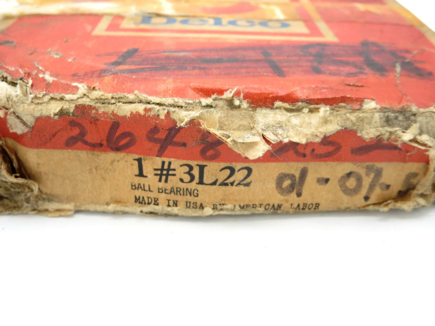 NDH NEW DEPARTURE HYATT 1#3L22 BALL BEARING, NOS, MADE IN USA