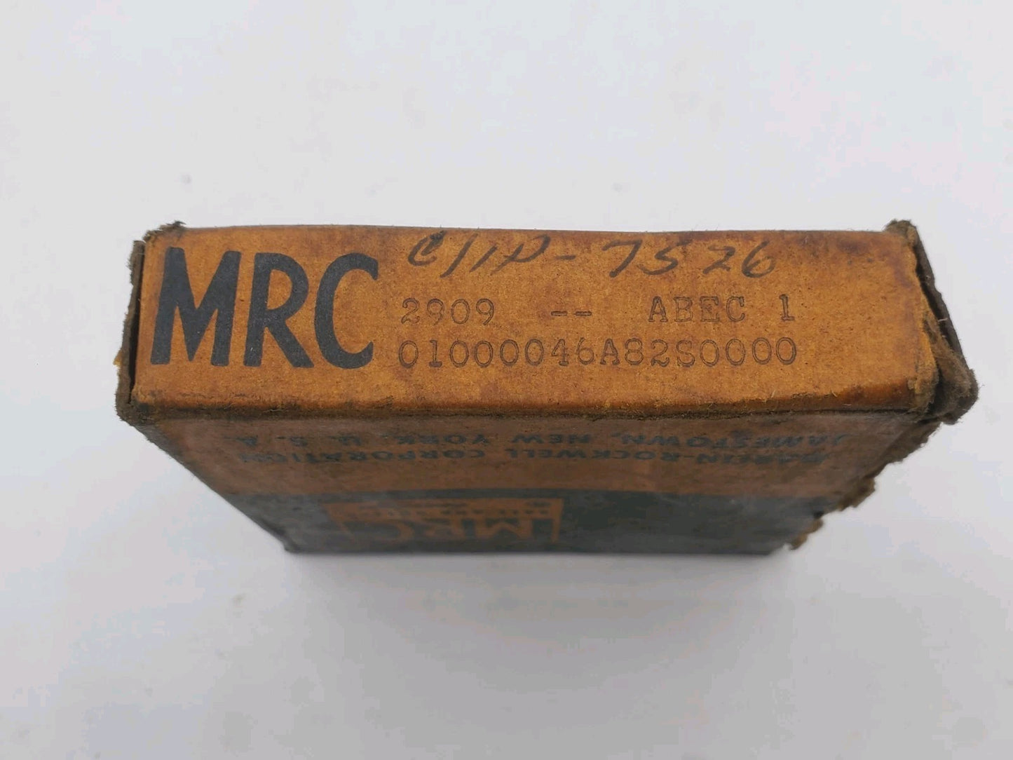 2909 MRC New Thrust Ball Bearing ABEC1 NOS Made In USA