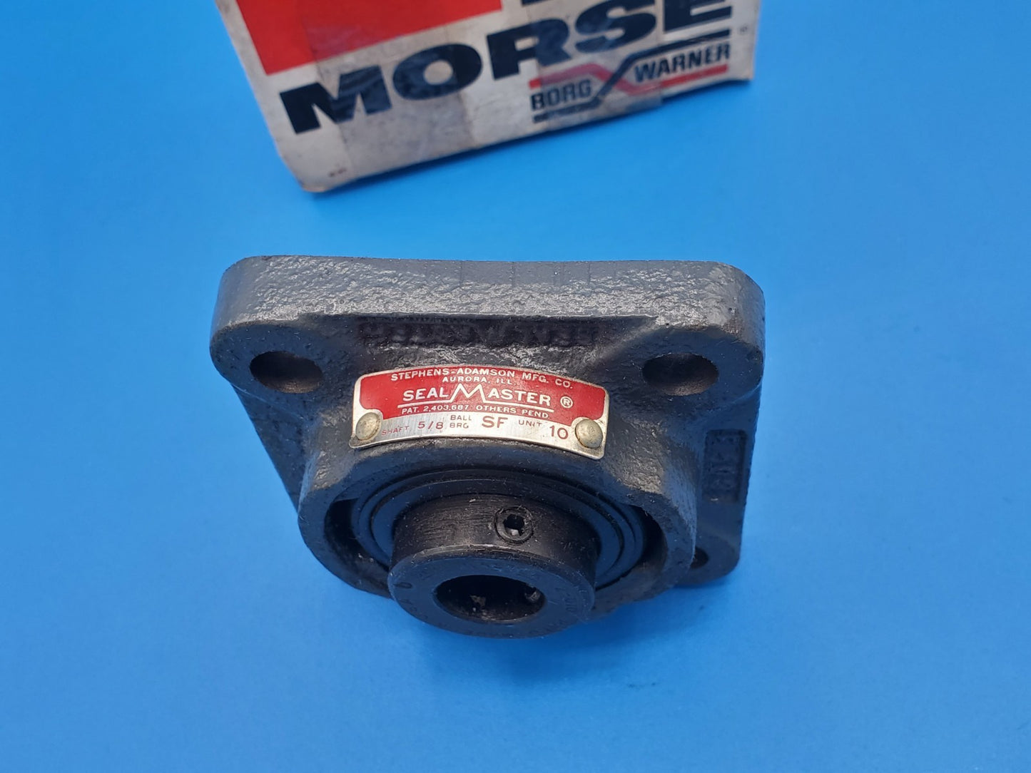 MORSE Borg Warner SealMaster SF-10 SF10 4-Bolt Flange Bearing for 5/8 in. Shaft