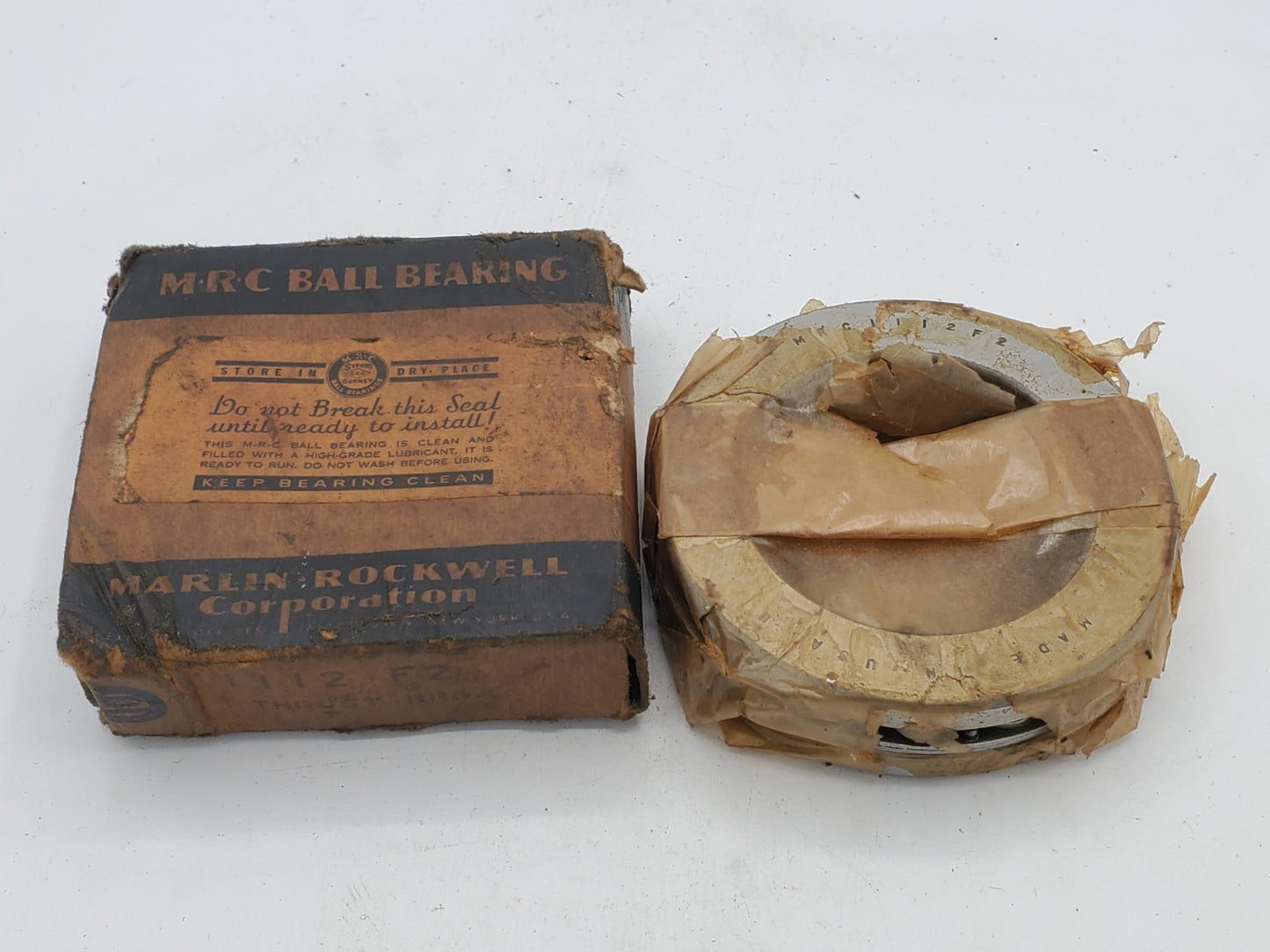 1112F2 MRC Thrust Ball Bearing 1112 F2 NOS 60x90x24mm Single Direction