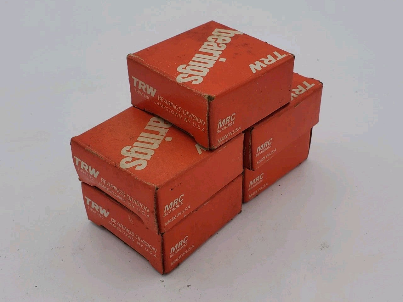 LOT OF (5) TRW MRC BEARING, 52KSFABEC1 (0015)MRC 102KSZZ, 100KSZZ, R10ZZ, R8ZZ