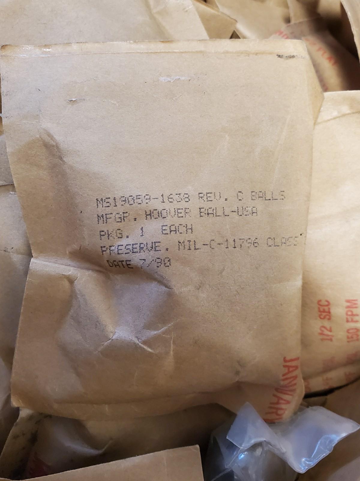 3/4" Precision Bearing Ball NSN 3110-00-163-6358 Hoover USA New MS19056-1638