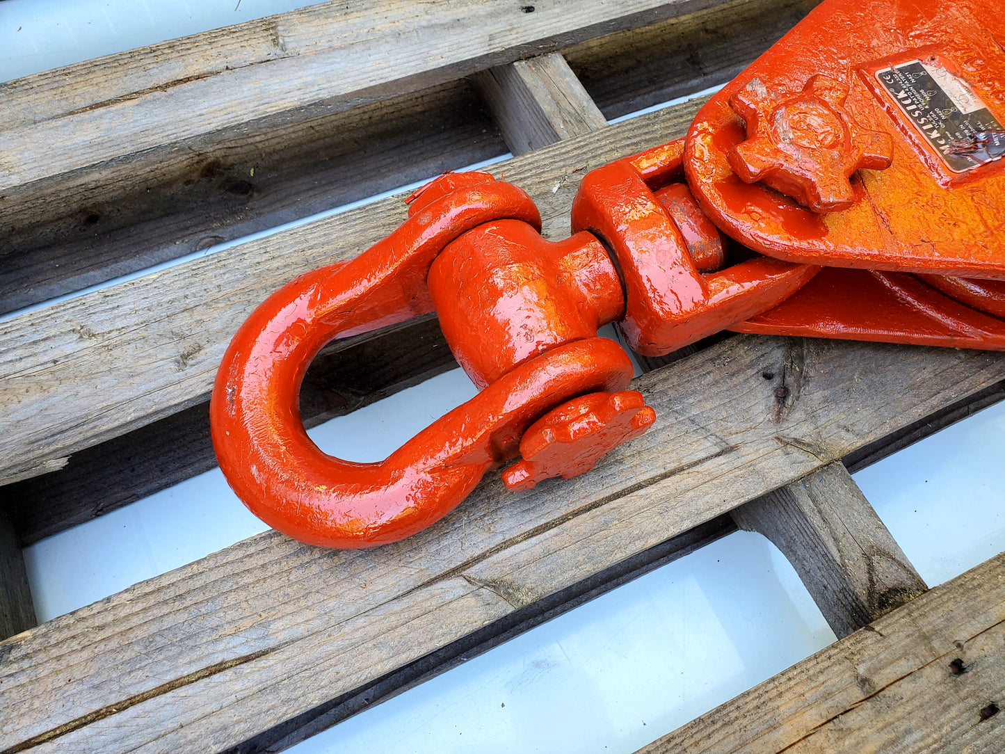 Crosby 421 10" BB Snatch Block w/ Shackle - 15 Ton WLL - #108390 USA