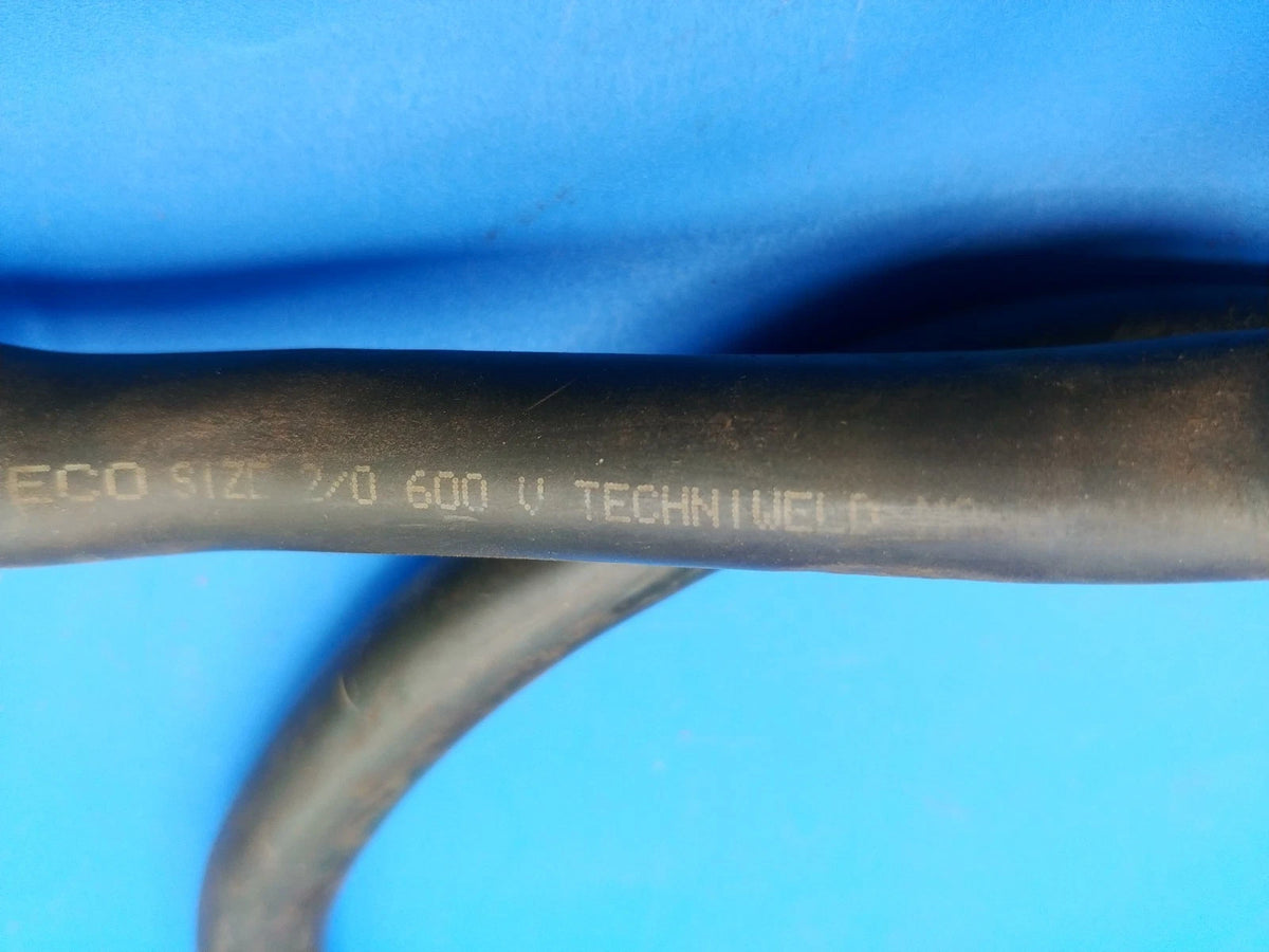 2/0 Welding Ground Cable Assembly Techniweld 300 Amp 4 FT USA