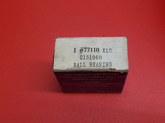 1 ea NDH Delco Ball Bearing 77110 X1C (Both Sides Metal Shields) Made In USA