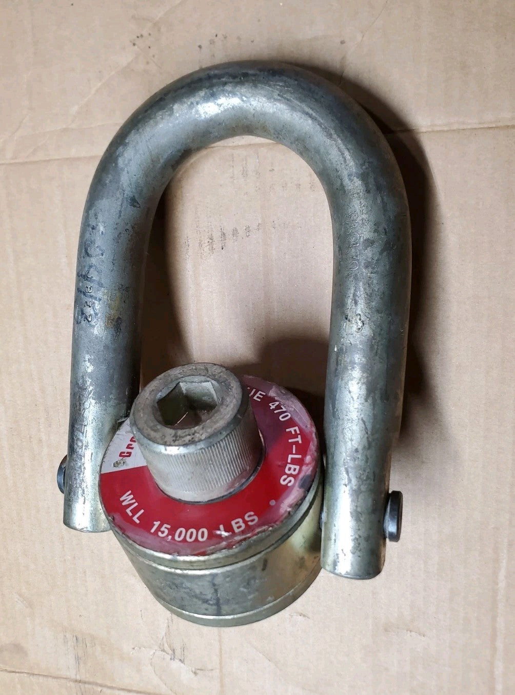 Crosby Swivel Hoist Ring WLL 15,000 LB 1016975 HR-125